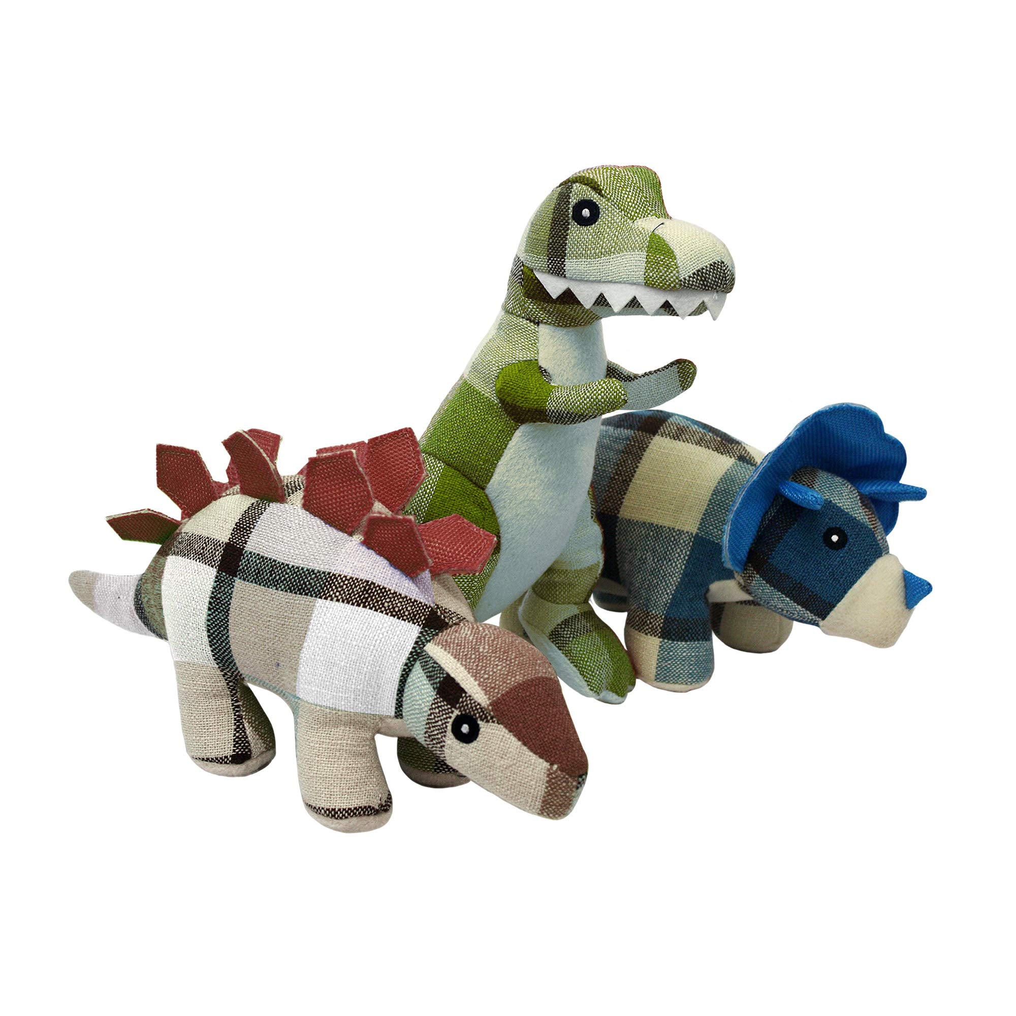 multipet Plaidosaurus Reg 9.75'' Dog Toy, Assorted (15020-1)