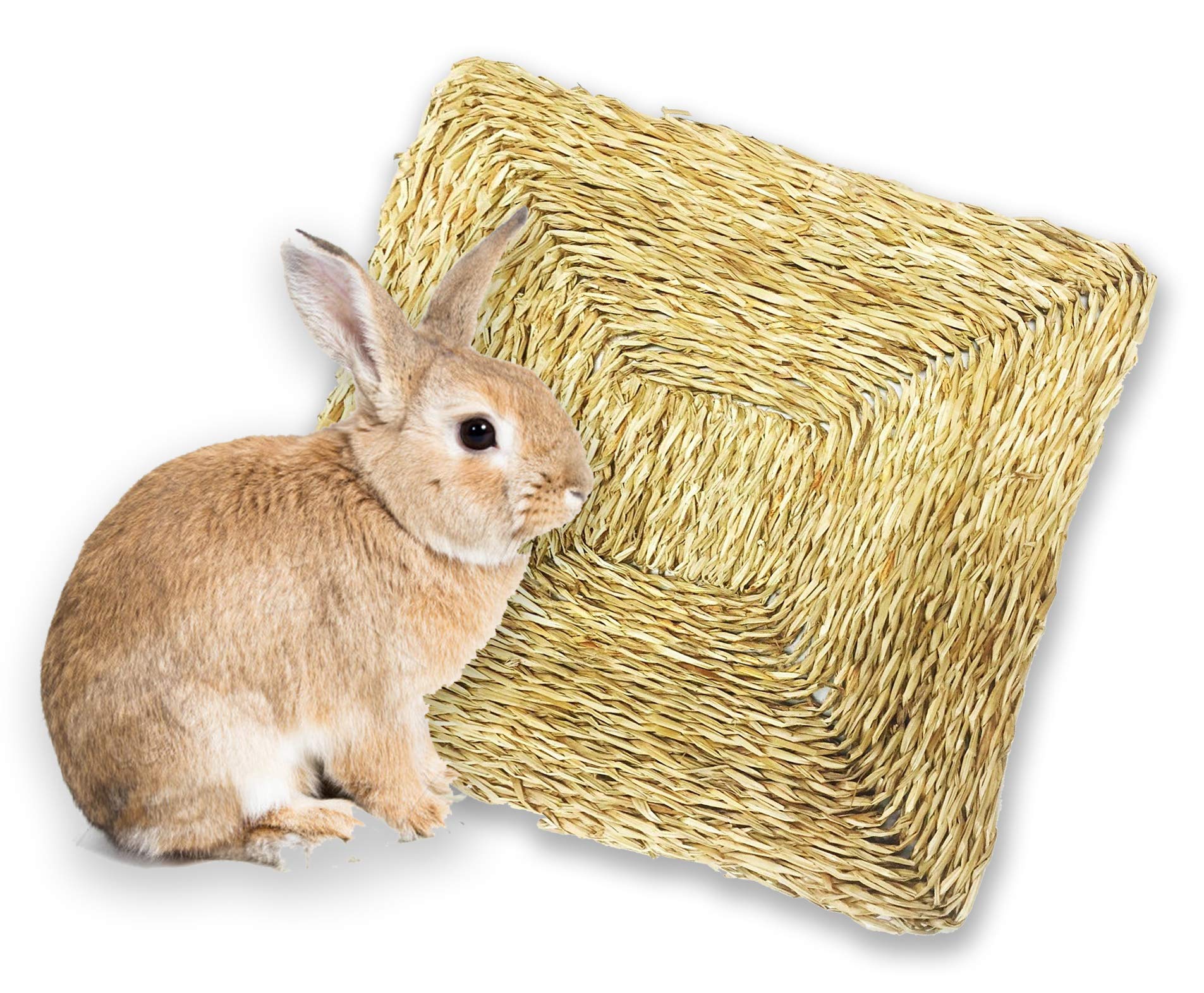 Bonka Bird Toys 1296 Seagrass Mat Square 12 Inch Foraging Bird Toy Parrot Cage Toys Cages Craft Part Rabbit Part