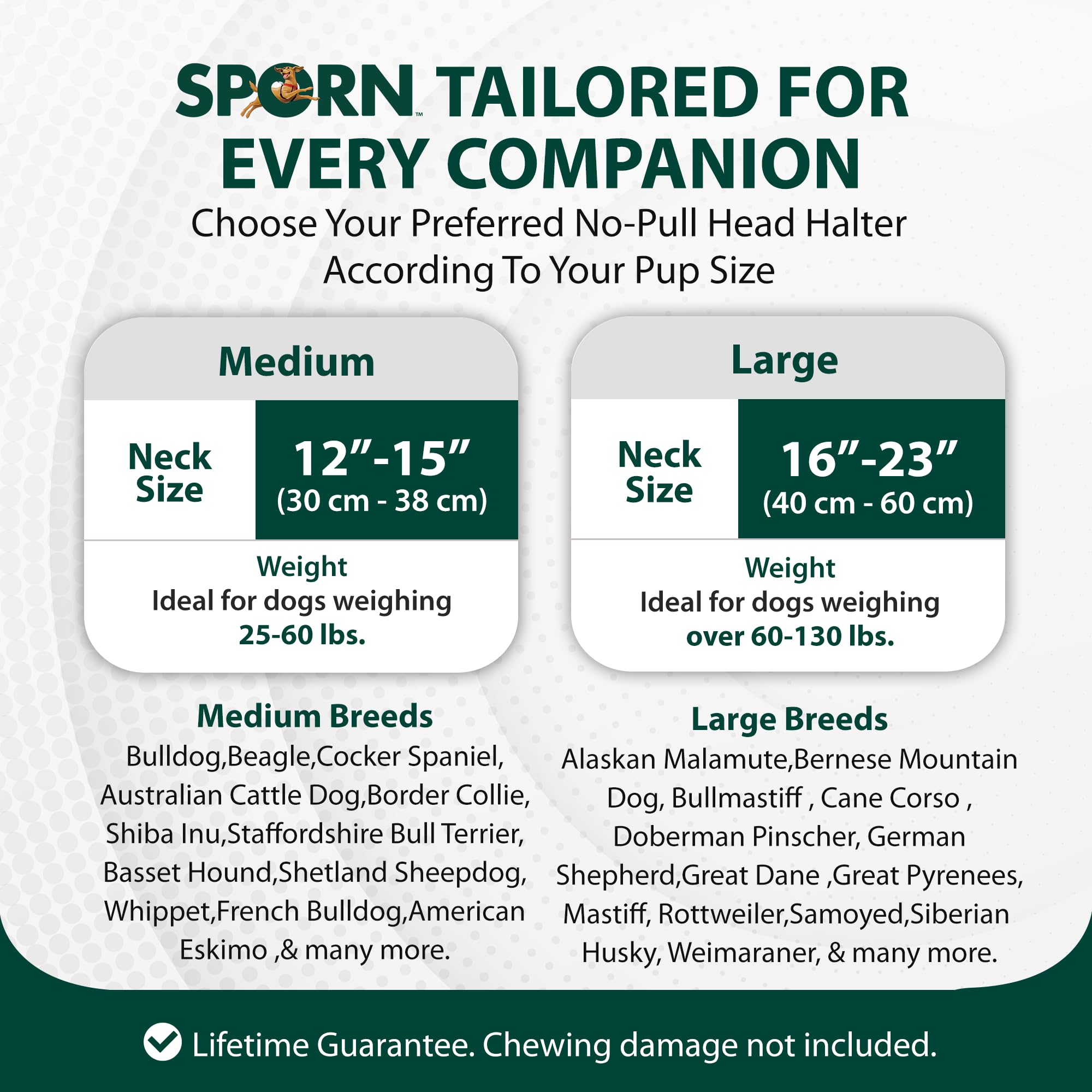 Sporn Yup! Pet Head Halter, Medium, Black, (33571)