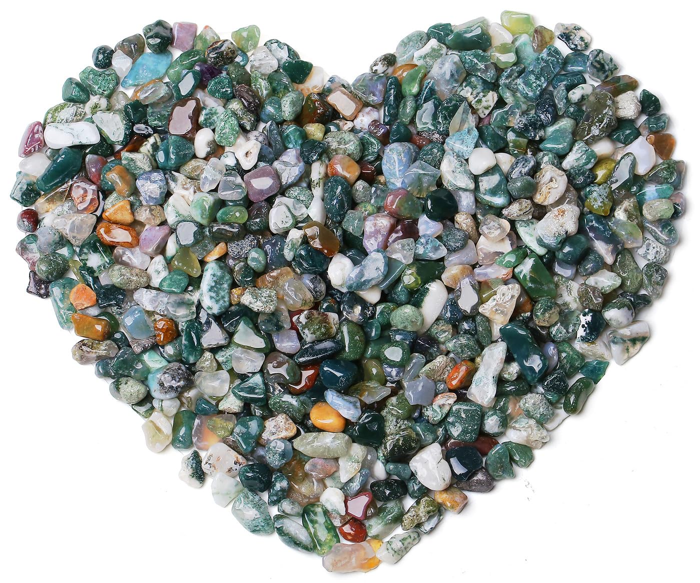 Rose Quartz Crystal Gravel Polished Chips Crushed Stones Healing Bulk Natural Tumbled Rocks Gem Home Decoration Small Pebbles For Mini Aquarium Tank Plants Landscape Vase Filler Bottom Ornament 0.55Lb