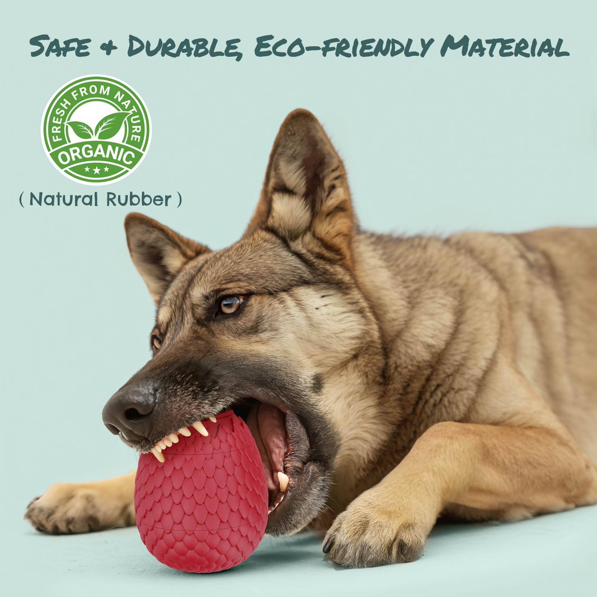 Enrichment Frozen Treat Toy for Dogs - 2-in-1 Dog Licking Toy & Dispensing Dog Puzzle Toy, Fillable Rubber Interactive Toy, Keep