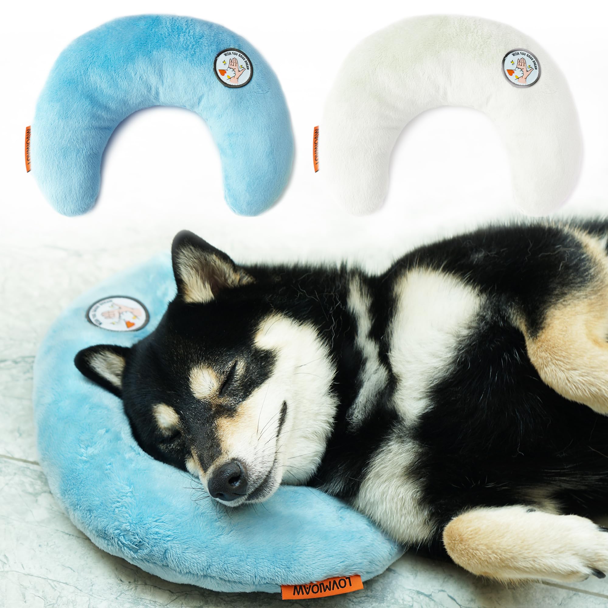 LOVMIOAW Cat Pillow, Dog Pillow, Claming Pillows for Small Dogs and Cats, Joint Relief Sleeping Improve Pet Neck Pillow, Deep Sl