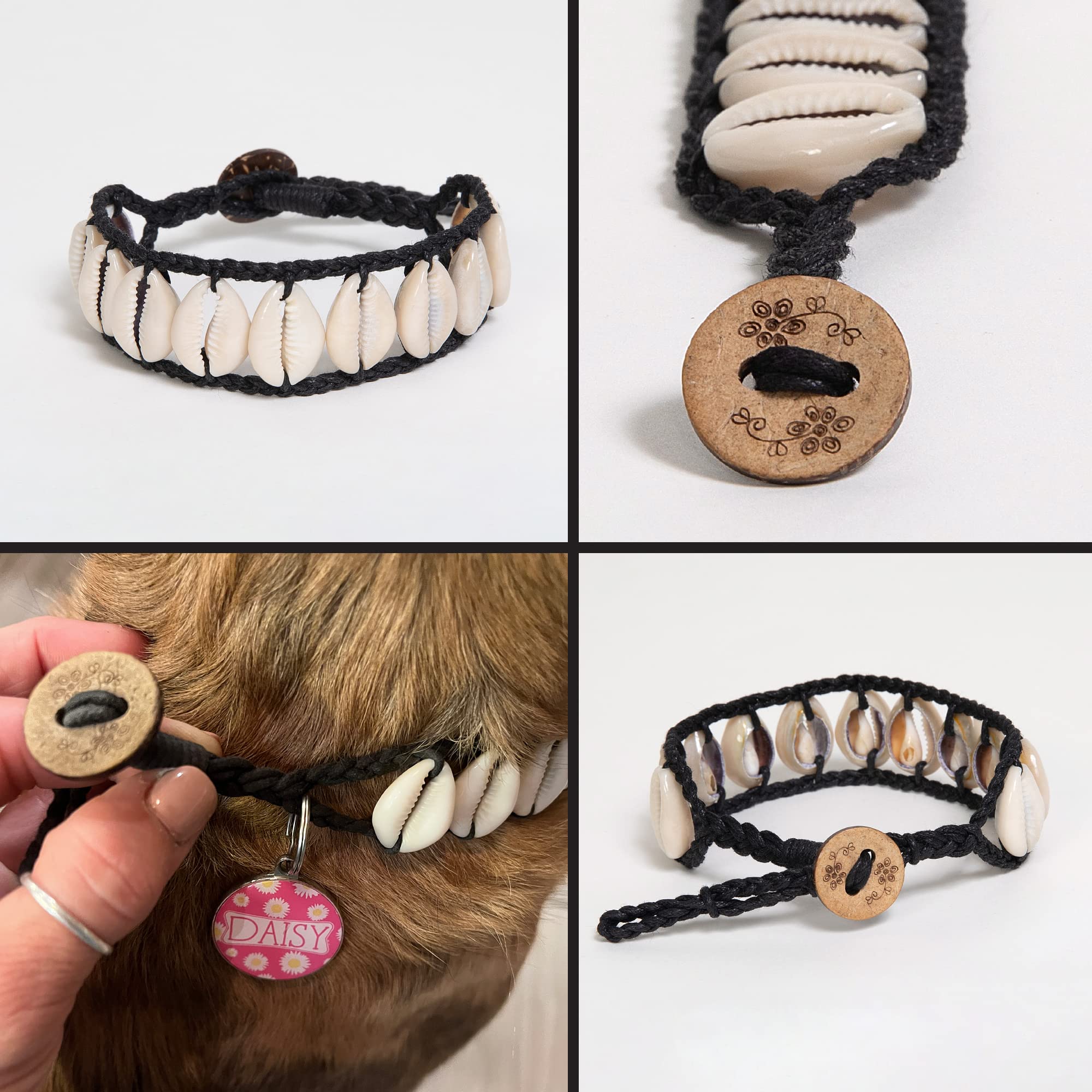 Seashell Dog Collar Pet Necklace Designer Dog Collar Luxury Dog Neckclace Fun Dog Stuff Beach Essintals For Dogs Nautical Dog De