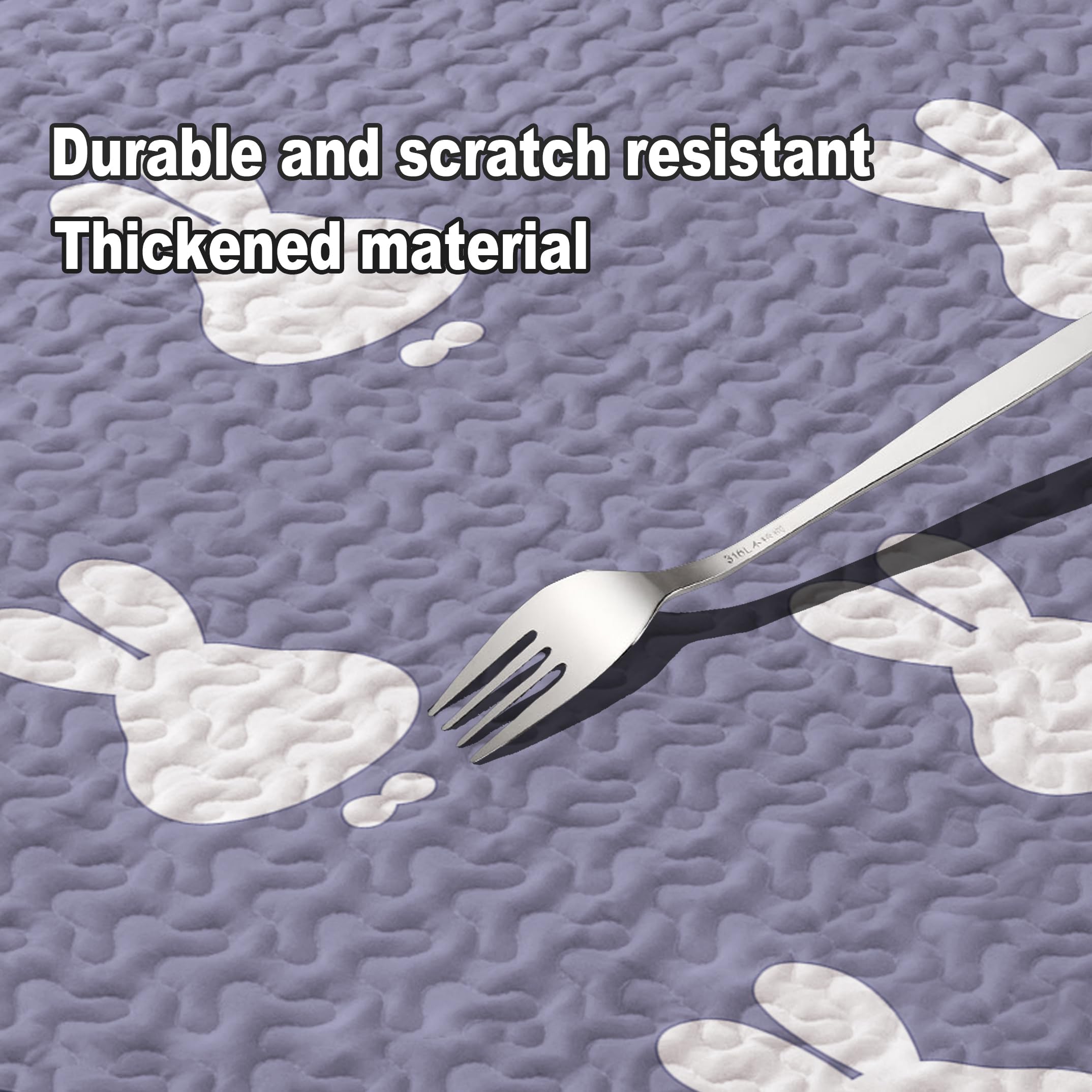 Dog Playpen Mat Crate Mat Puppy Pads,Lovely Dog Crate Pad, [Playpen Not Included !!!] Anti-Slip Bottom,Waterproof Reusable Washa