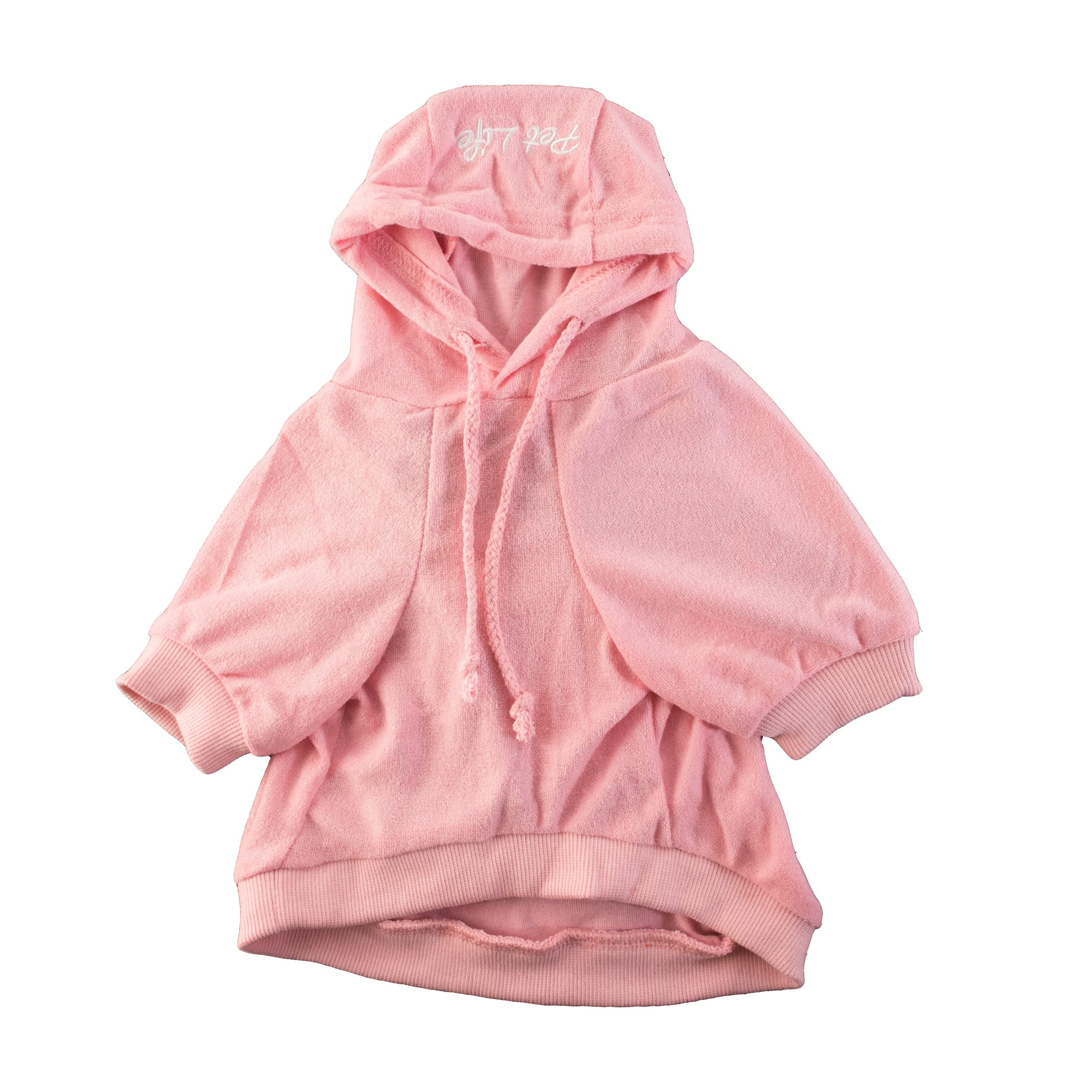 Pet Life French Terry Pet Hoodie Bubblegum Lg