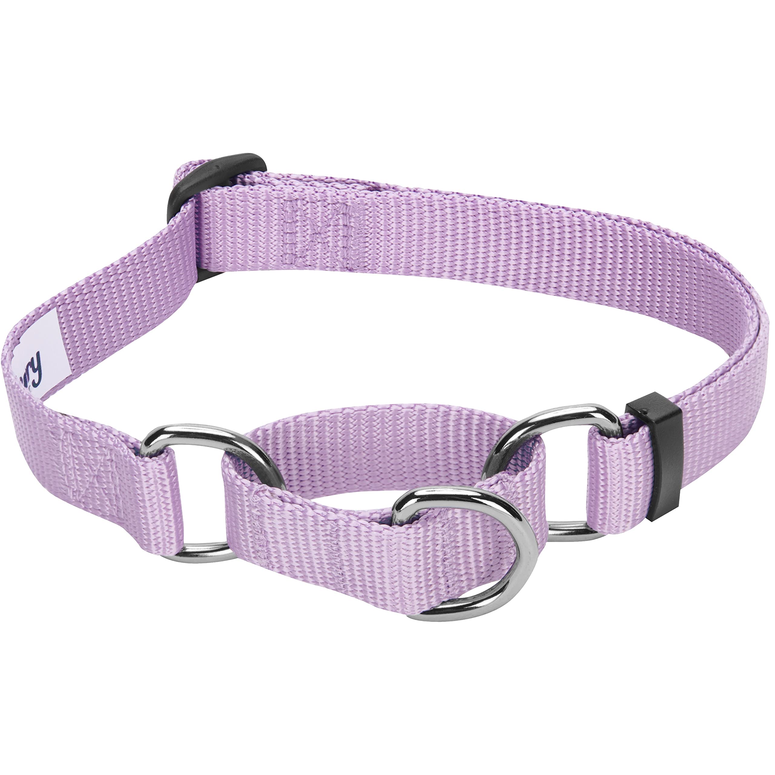Blueberry Pet Essentials Martingale Safety Training Dog Collar, Lavender, Small, Heavy Duty Nylon Adjustable Collars For Dogs