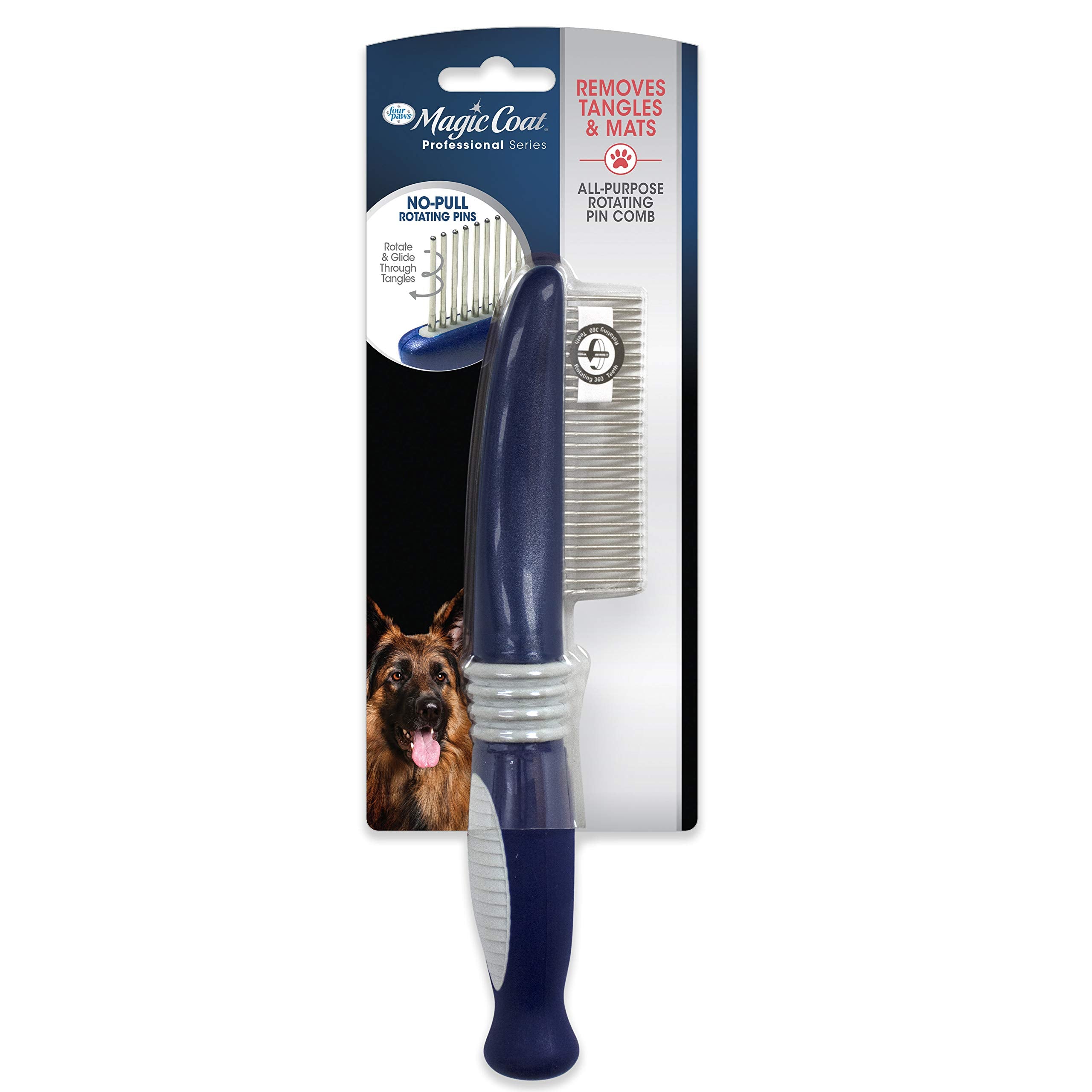 Four Paws Magic Coat Professional Series All-Purpose Rotating Pin Comb For Dogs