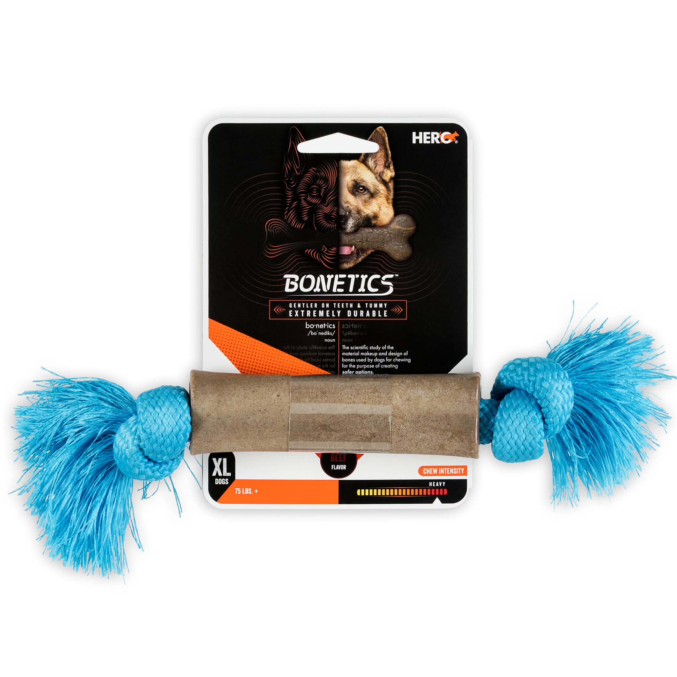 Hero Dog Bonetics Tassel Bone Beef XLarge