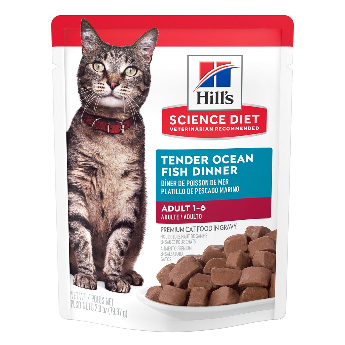 Hill'S Science Diet Adult 1-6, Adult 1-6 Premium Nutrition, Wet Cat Food, Ocean Fish Stew, 2.8 Oz Pouch, Case Of 24