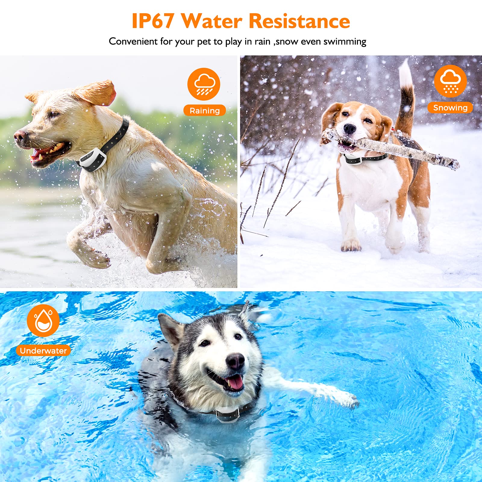 Bhcey Wireless Dog Fence,2023 Electric Fence System For Stubborn Dog,Wireless Dog Boundary Containment System,Rechargeable Collar,Large Signal Range Of 80-1640Ft,Suitable For Large & Small Dogs