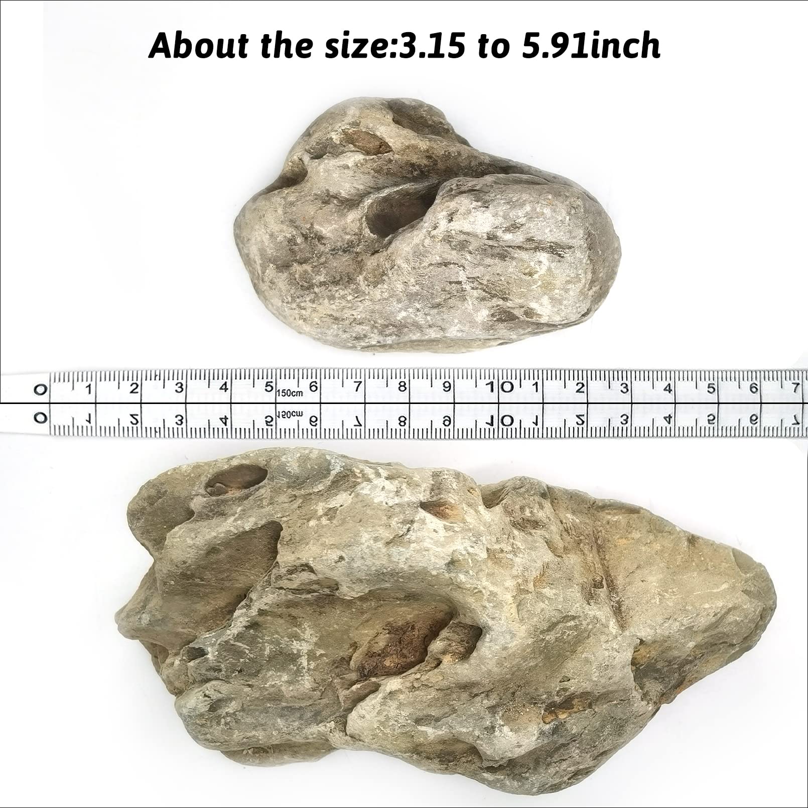 Pinvnby Dragon Stone Ohko Rock Natural Aquarium Rocks Aquascaping 4.5 Lbs Mixed Sizes Perfect Rocks For Reptile & Amphibian Tanks