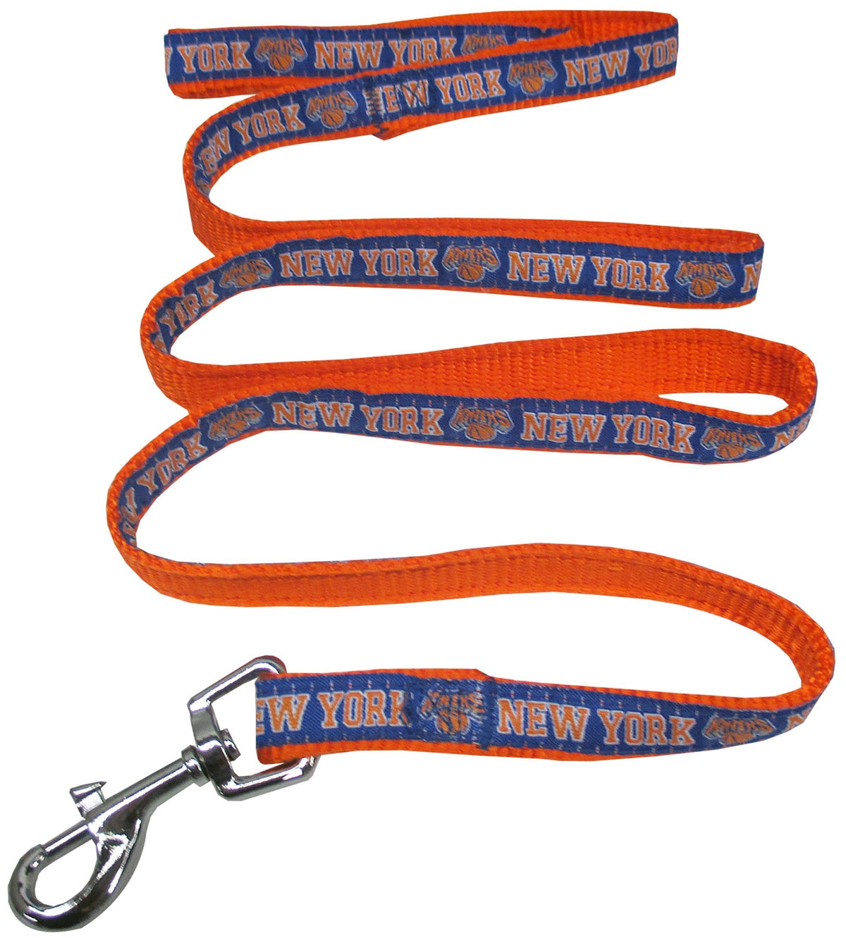 Nba New York Knicks Dog Leash, Size Medium. Heavy-Duty Metal Swivel Buckle Pet Leash