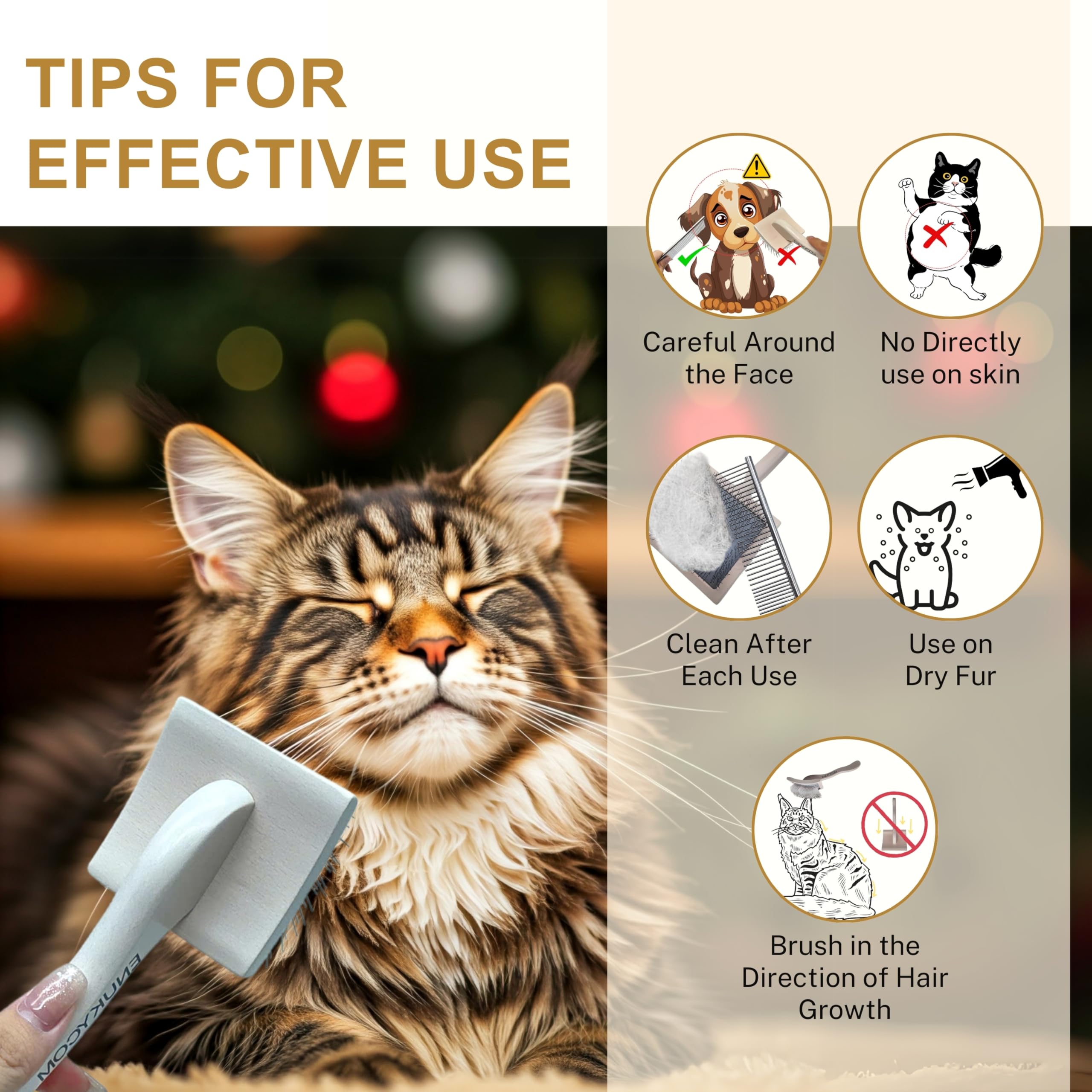 Grooming Dog Slicker Brush For Toy Poodle, Small Doodles & Maine Coon Cats - Best Dog Brush For Cockapoo Cavapoo Maltipoo And Po