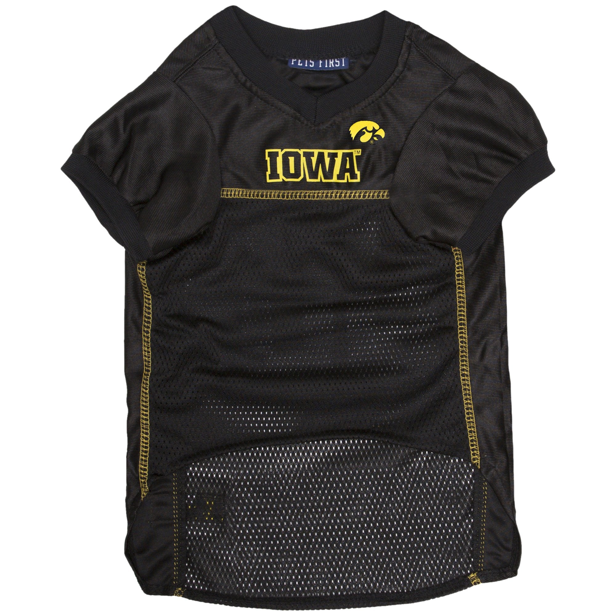 Pets First NCAA College Iowa Hawkeyes Mesh Jersey for DOGS & CATS, Small.Licensed Dog Jersey with your Favorite Football/Basketb