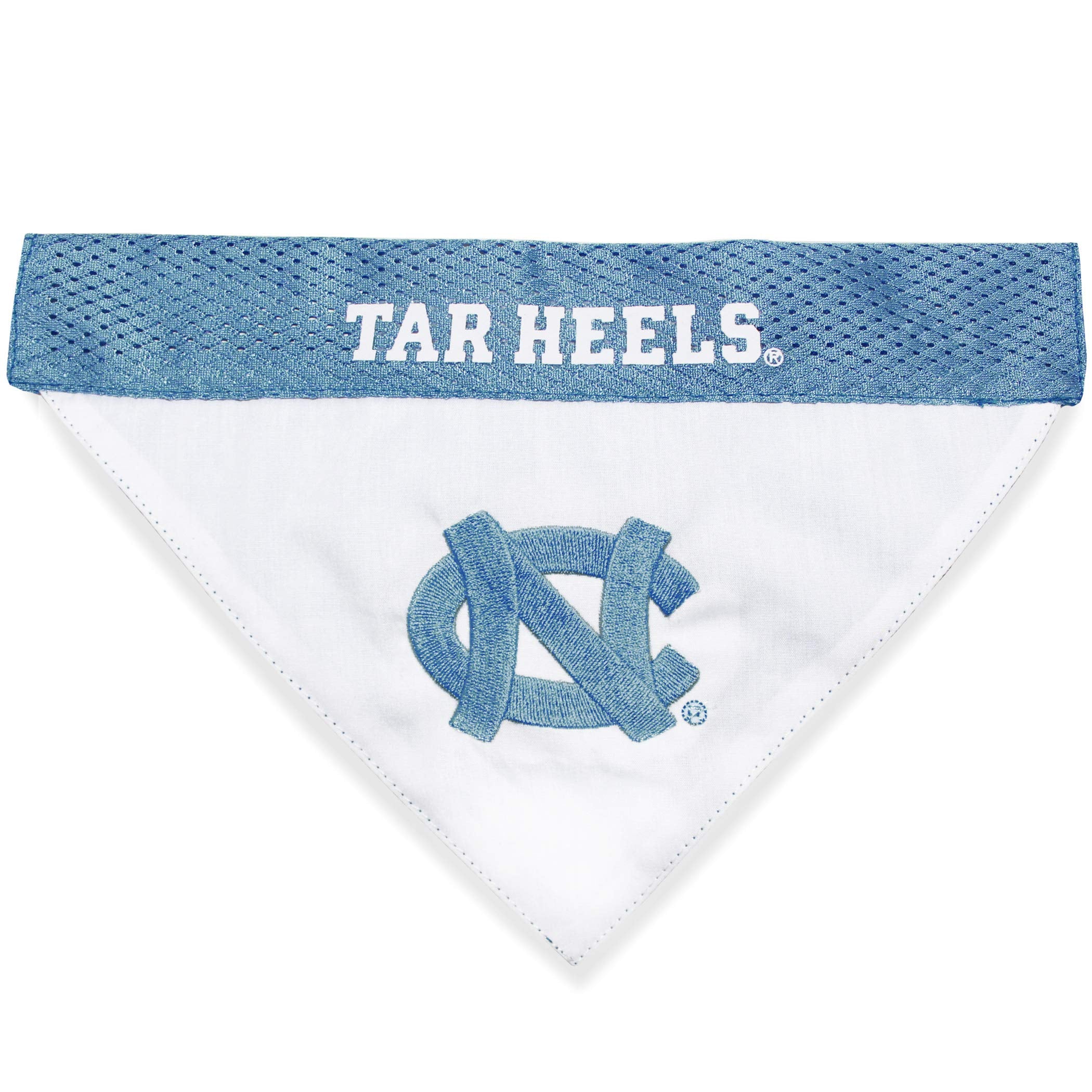 Pets First Ncaa Reversible Bandana. North Carolina Tar Heels Sports Fan Pet Bandana Small/Medium, Home & Away!