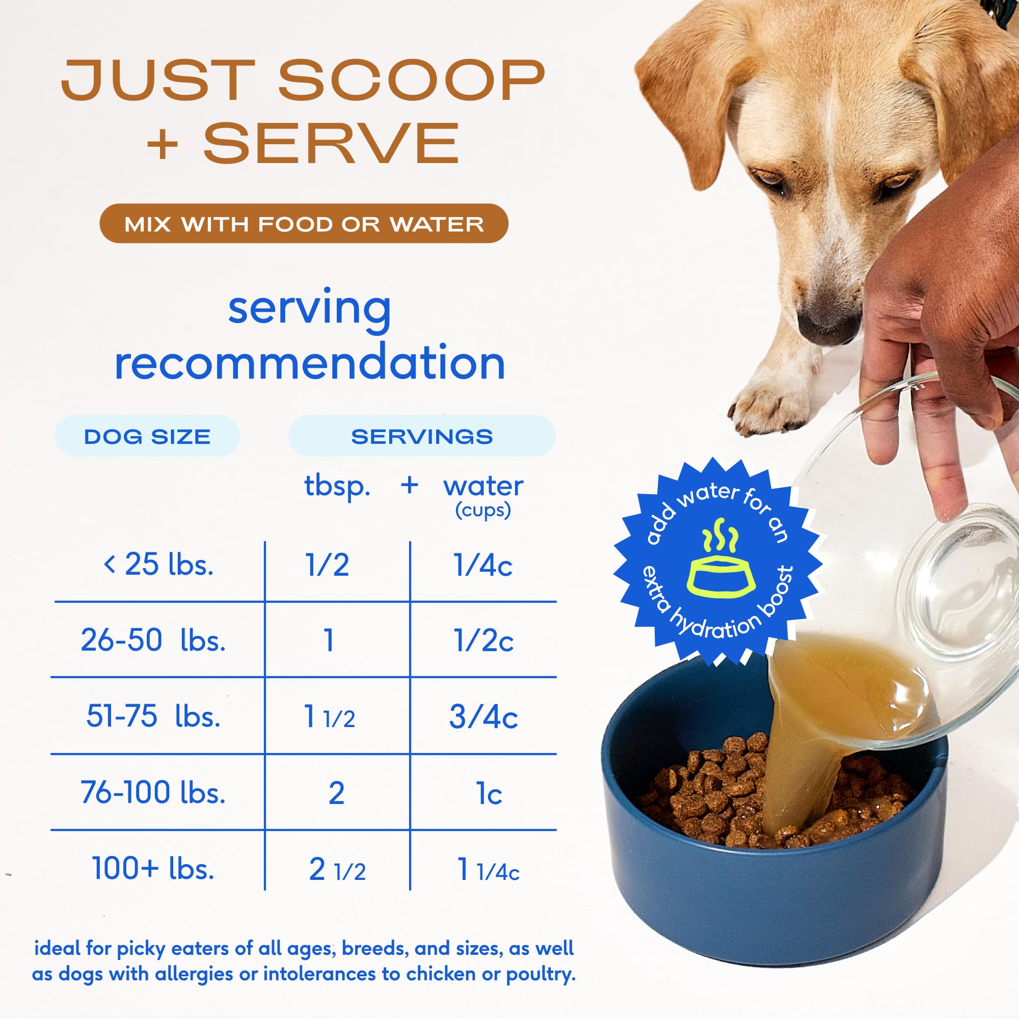 Native Pet Bone Broth for Dogs and Cats - Made with Real Beef Bone Broth, Dog Food Toppers for Picky Eaters- Provides Extra Hydr