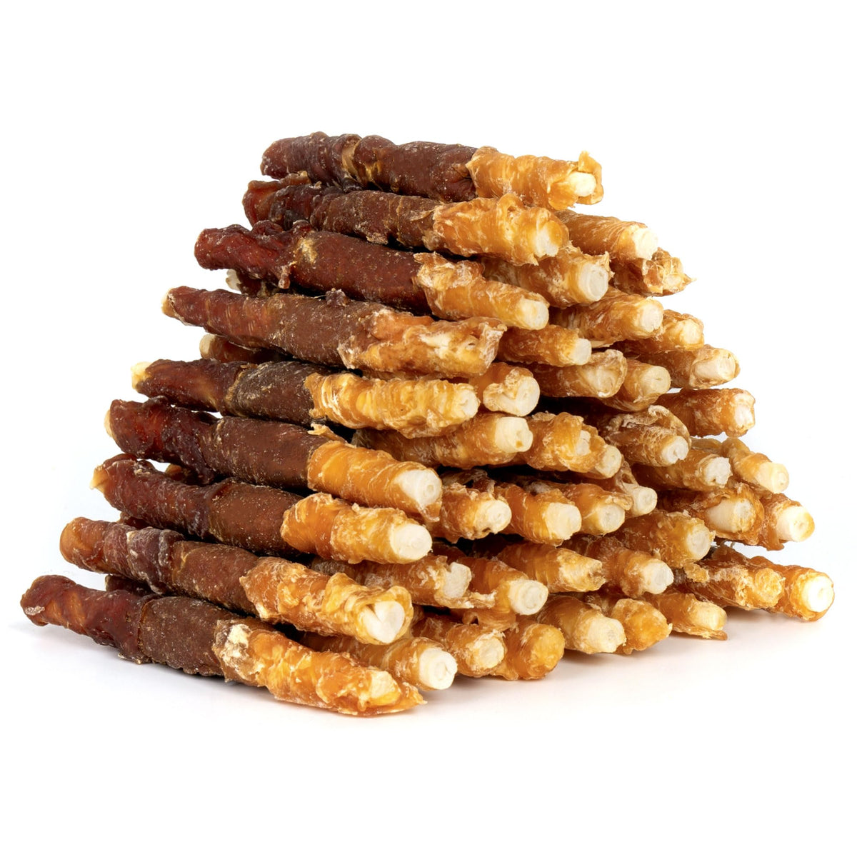 Mon2Sun Dog Treats, Triple Flavor 5 Inch Chicken Liver Duck And Chicken Wrapped Rawhide Snacks For Small And Medium Dogs, 31.75 Oz (45 Count-Pack Of 1)