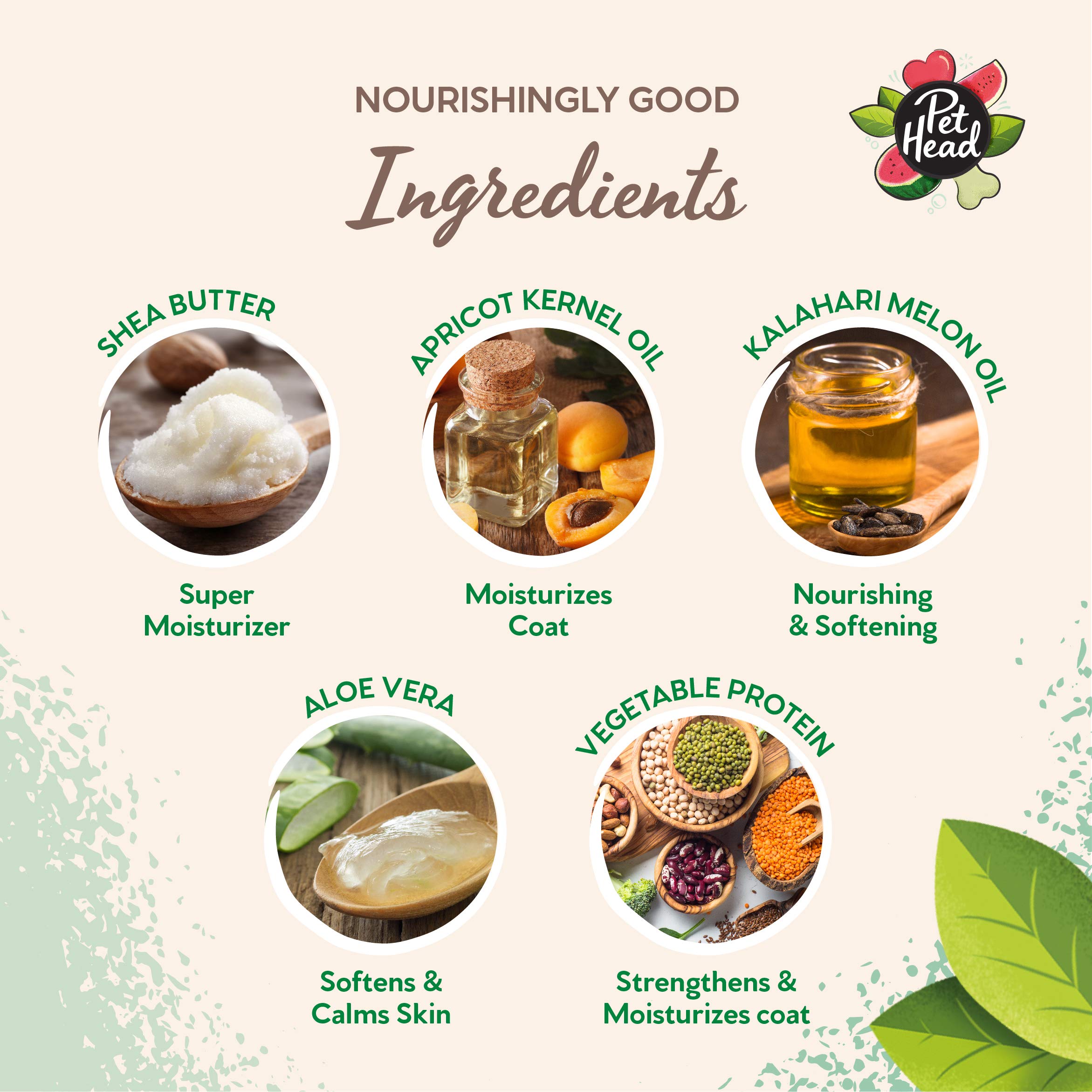 Pet Head Furtastic Dog Shampoo | Watermelon Scent | Dog Shampoo For Smelly Dogs | Knot Detangler | Care For Long, Tangly Curls & Coats | Vegan | Gentle Formula For Puppies | Made In Usa | 16 Fl. Oz.