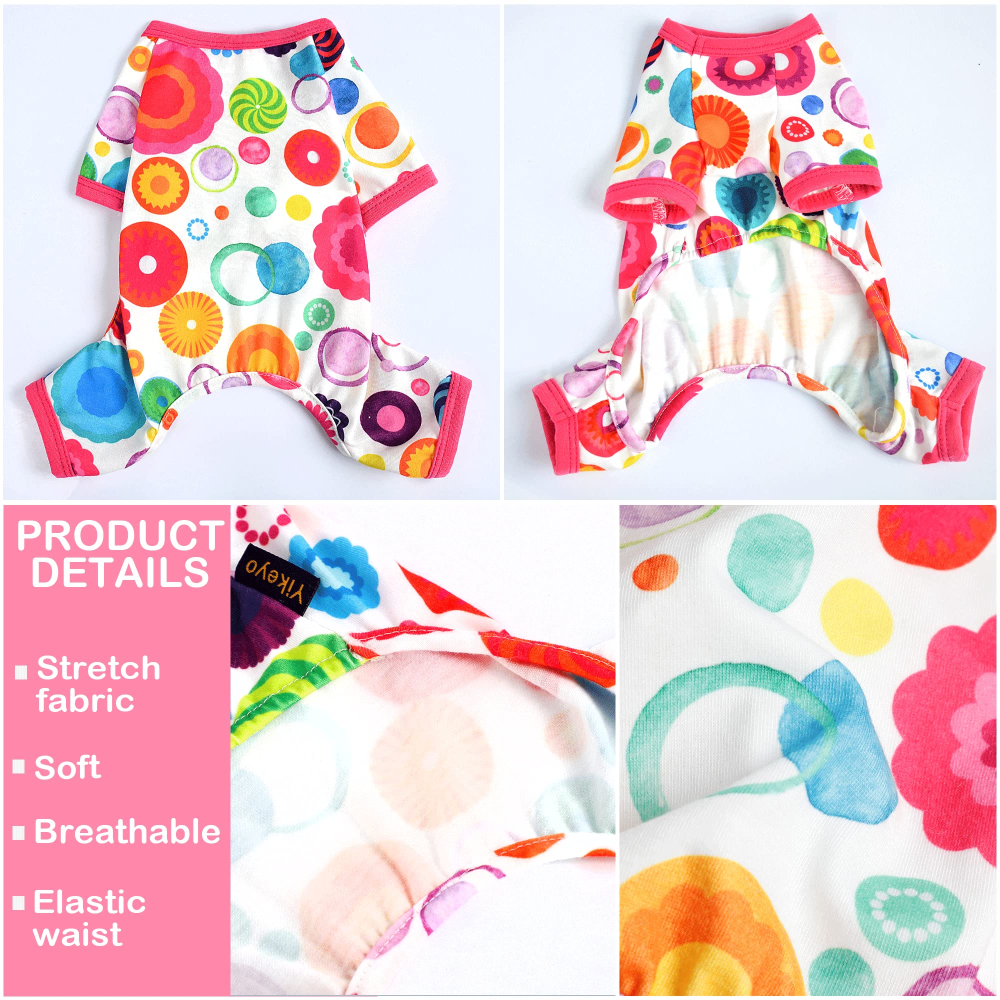 Dog Pajamas For Small Dogs, Soft Thin Pjs Jammies Cat Doggie, Summer Pet Cute Puppy Clothes Outfits Dogs Boy Girl