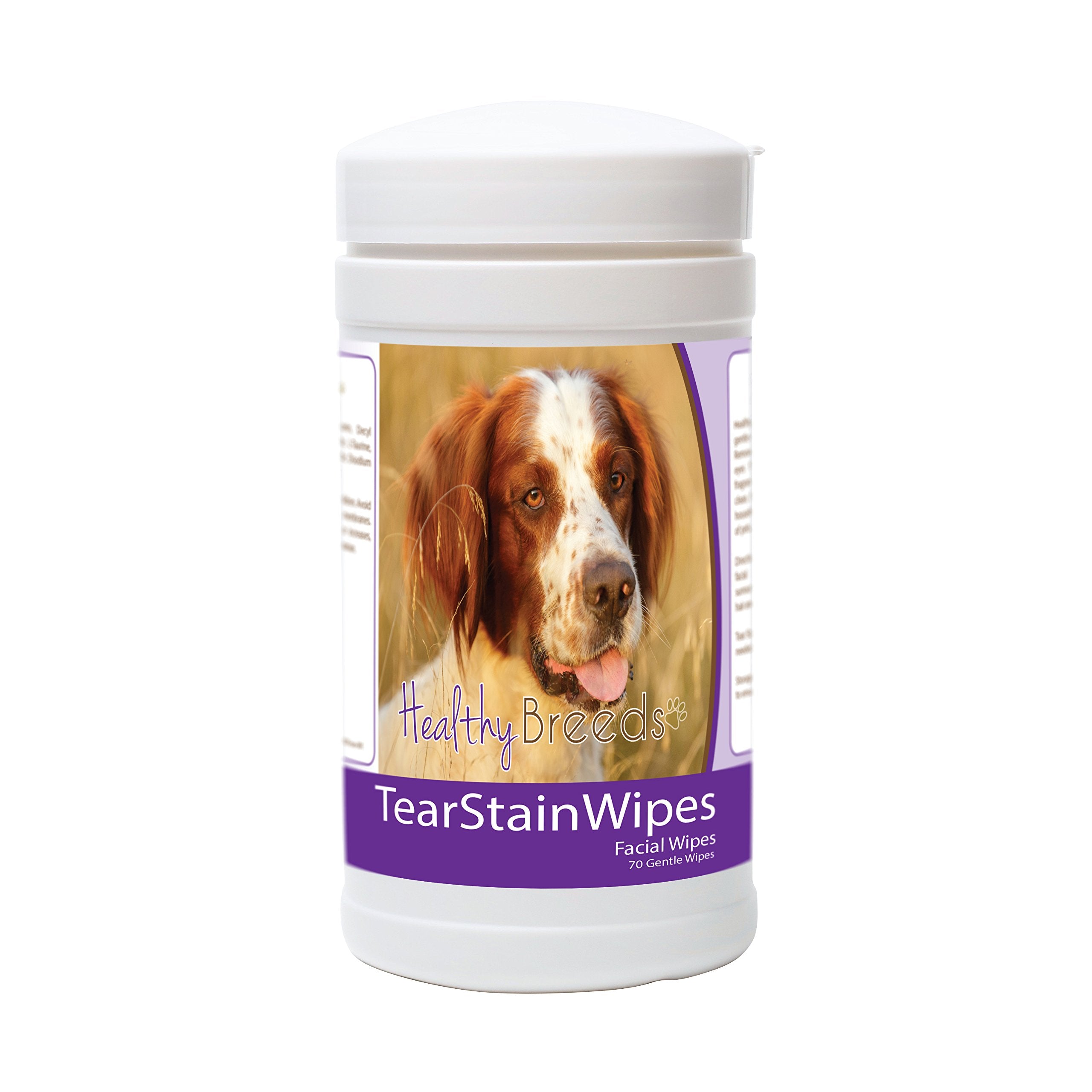 Healthy Breeds Irish Red And White Setter Tear Stain Wipes 70 Count