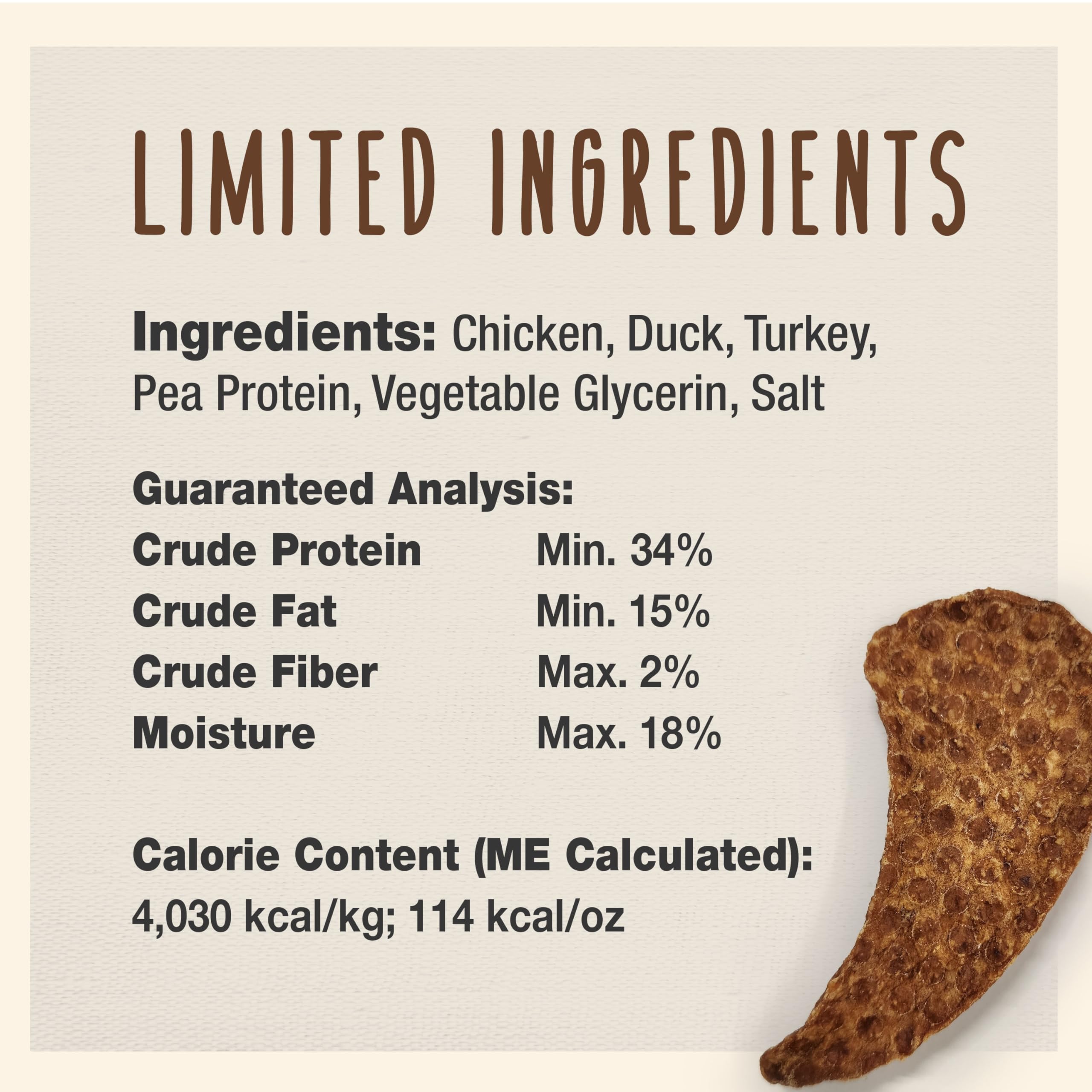 Cadet Gourmet Homestyle Turducken Recipe Jerky Chews for Dogs, Healthy Natural Dog Training Treats Made with Real Turkey, Duck &