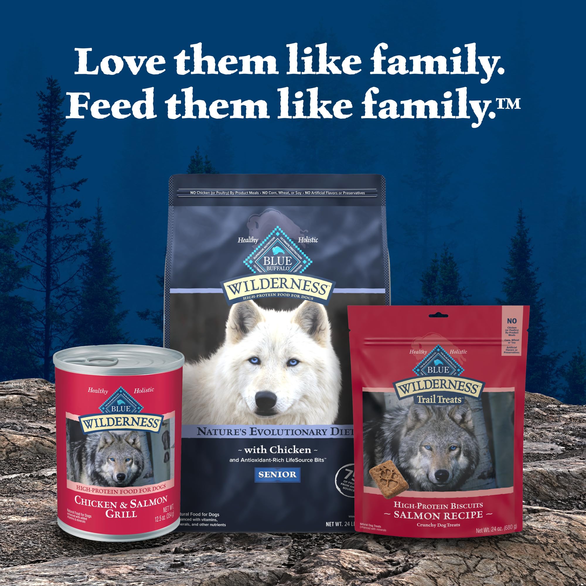 Blue Buffalo Wilderness Denali Dinner Wet Dog Food, High-Protein & Grain-Free, Made with Natural Ingredients, Wild Salmon, Venis