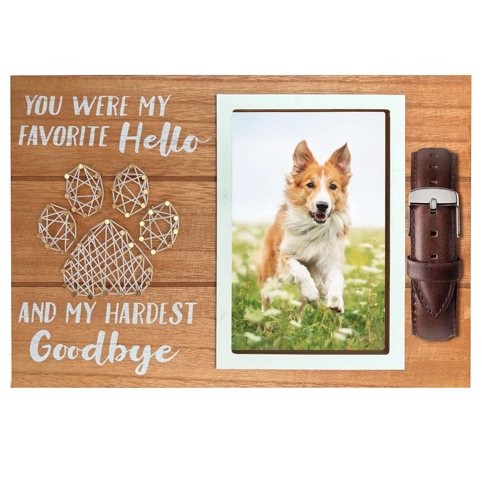 Qycsamy Dog Memorial Gifts, Pet Loss, Pet Sympathy Gifts For Loss Of Dog, Pet Memorial Collar Frame, Thoughtful Dogs And Cats Re