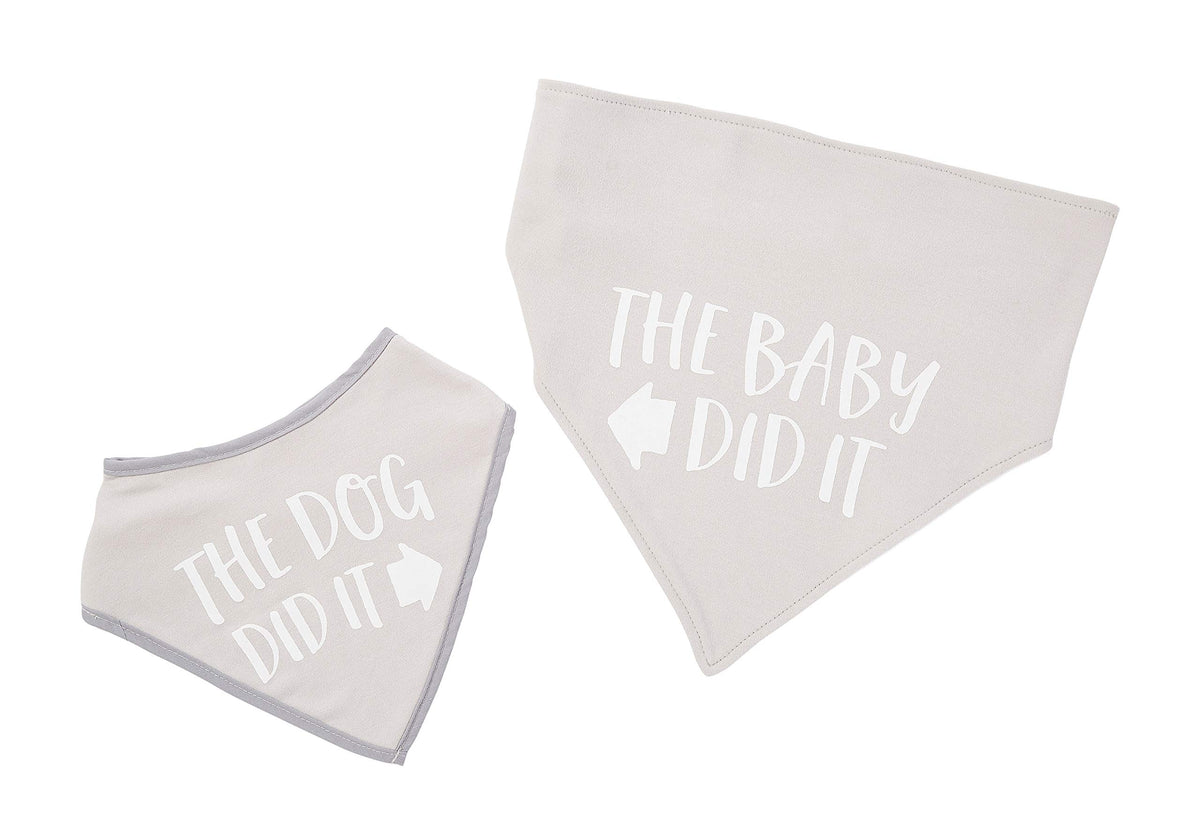Pearhead Baby And Pet Bib Set, Matching Best Friends Outfits, Gift For Anyone With A Baby And Fur Baby, Baby And Pet Gift Set, G