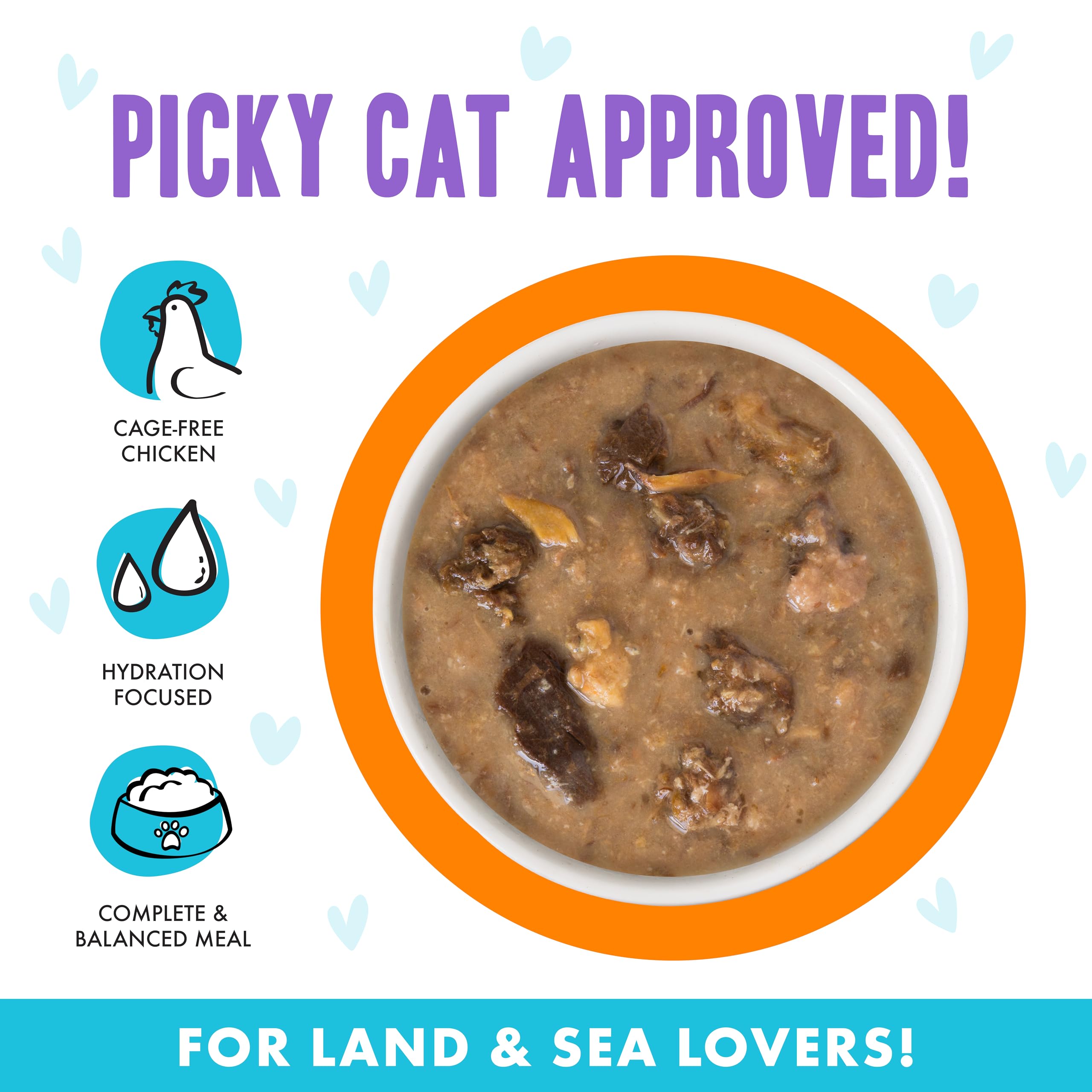 Weruva B.F.F. OMG - Best Feline Friend Oh My Gravy!, Purr-FECT Plannin! with Chicken, Turkey & Salmon in Gravy Cat Food, 2.8oz