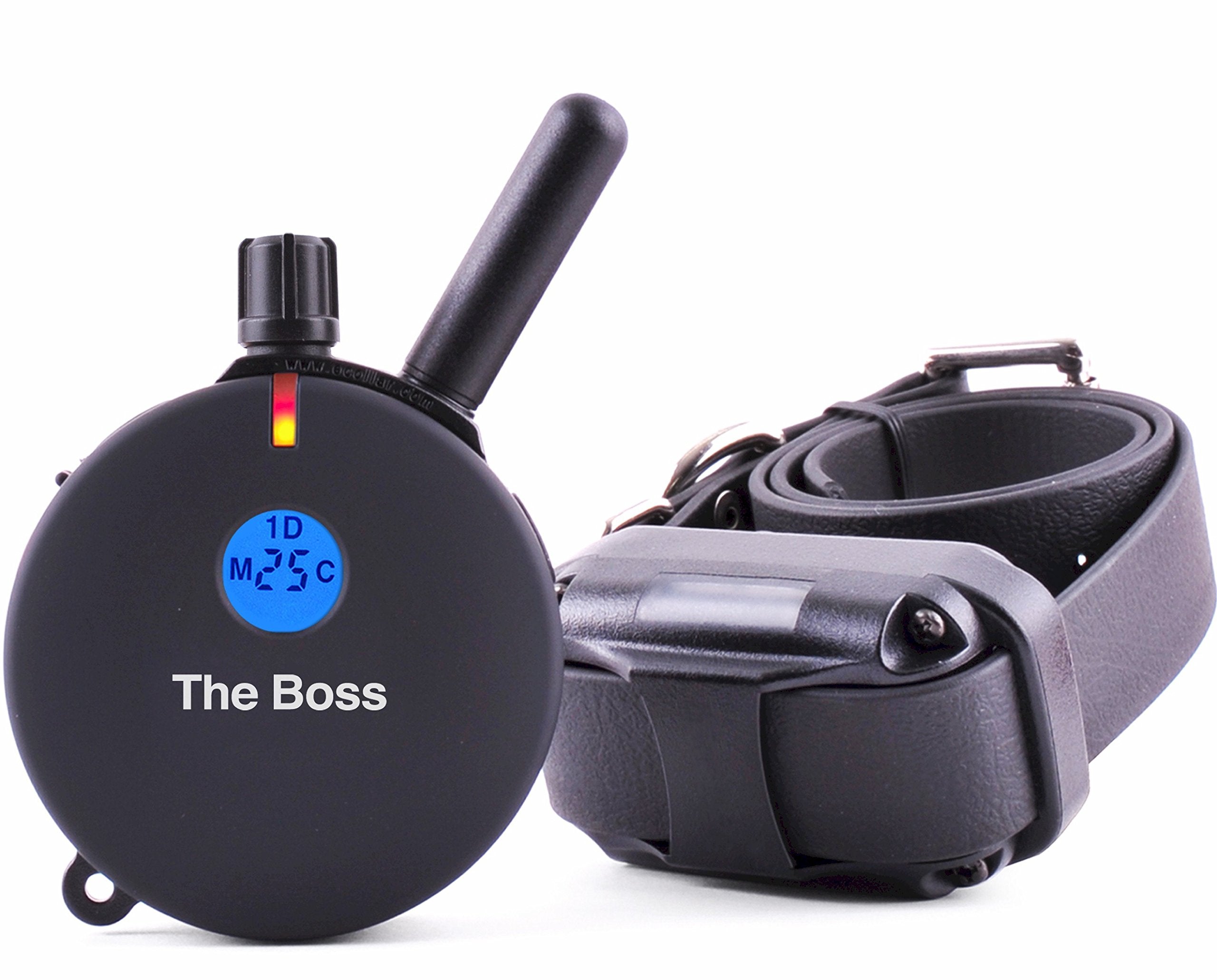 Educator E-Collar Humane Dog Training Collar With Remote, Features 100 Levels Of Safe Stimulation, Tapping Sensation, Night Light, Waterproof, Rechargeable, 1 Mile 1 Dog, Black