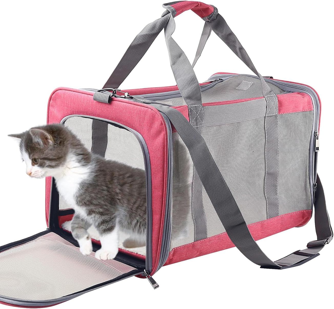 Atvobiy Cat Dog Carrier For Small Medium Cats Pet Carrier For Large And Medium Cats Puppies Portable Cat Carrier Soft Pet Carrie