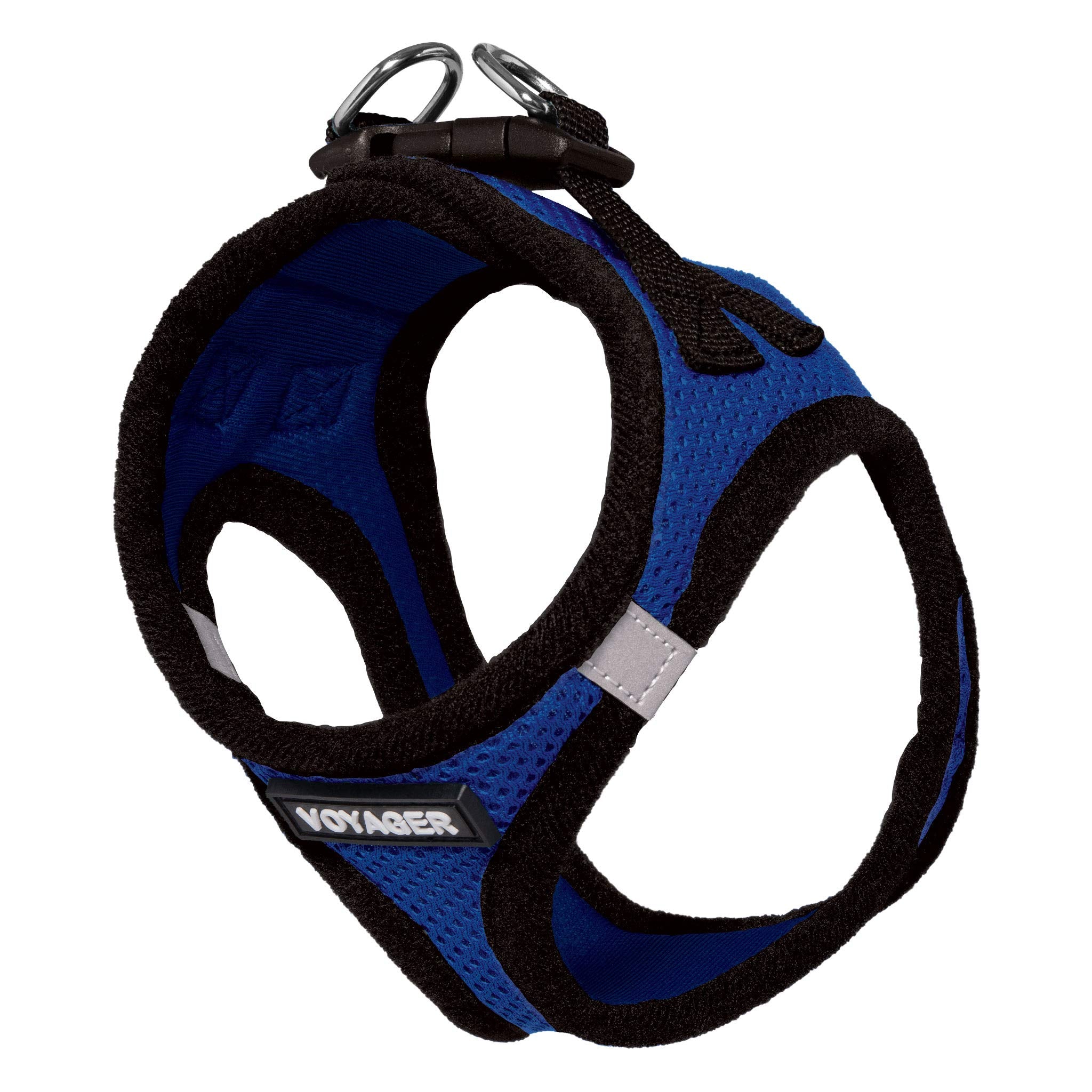 Voyager Step-In Air Dog Harness - All Weather Mesh Step In Vest Harness For Small And Medium Dogs And Cats By Best Pet Supplies - Harness (Royal Blue/Black Trim), L (Chest: 18-20.5')