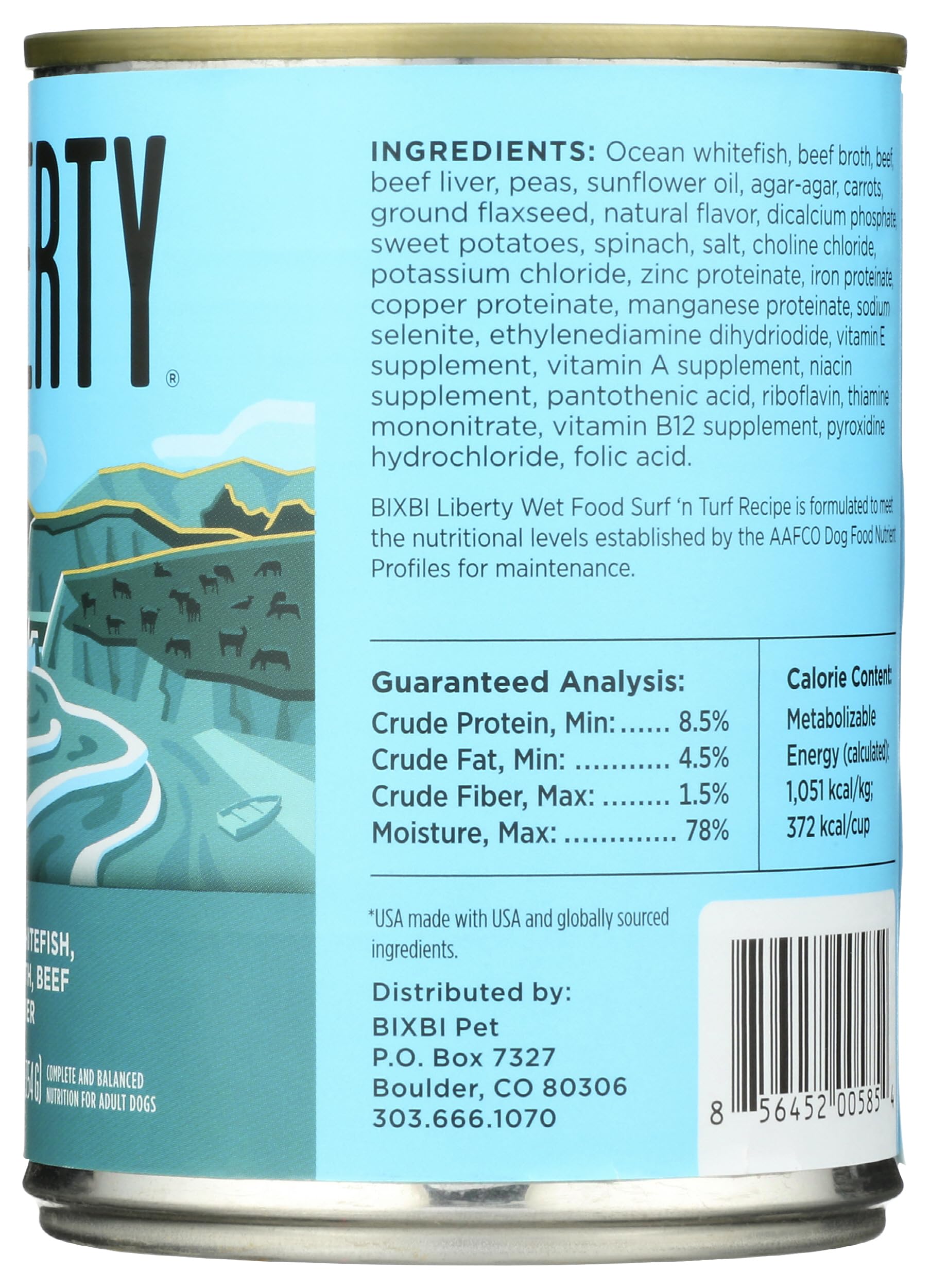 BIXBI Surf n Turf Wet Dog Food, 12.5 OZ