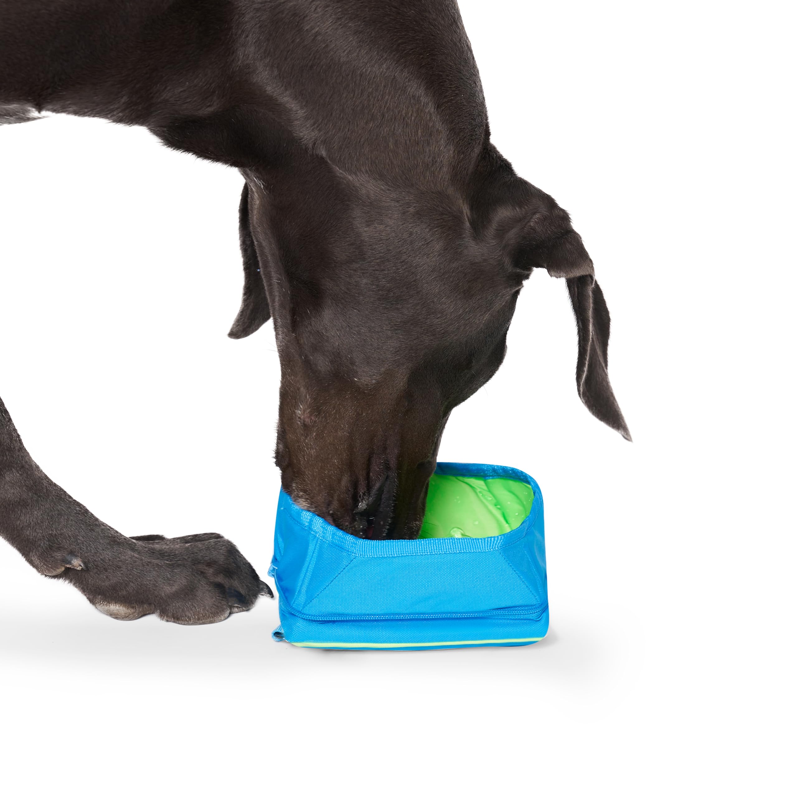 Canada Pooch Portable Water Bowl For Dogs - Collapsible Dog Water Bowl With Cooling Effect | Leak Free Insulated Foldable Dog Bowl With Separate Compartment Ice Pack, Keeps Water Cold