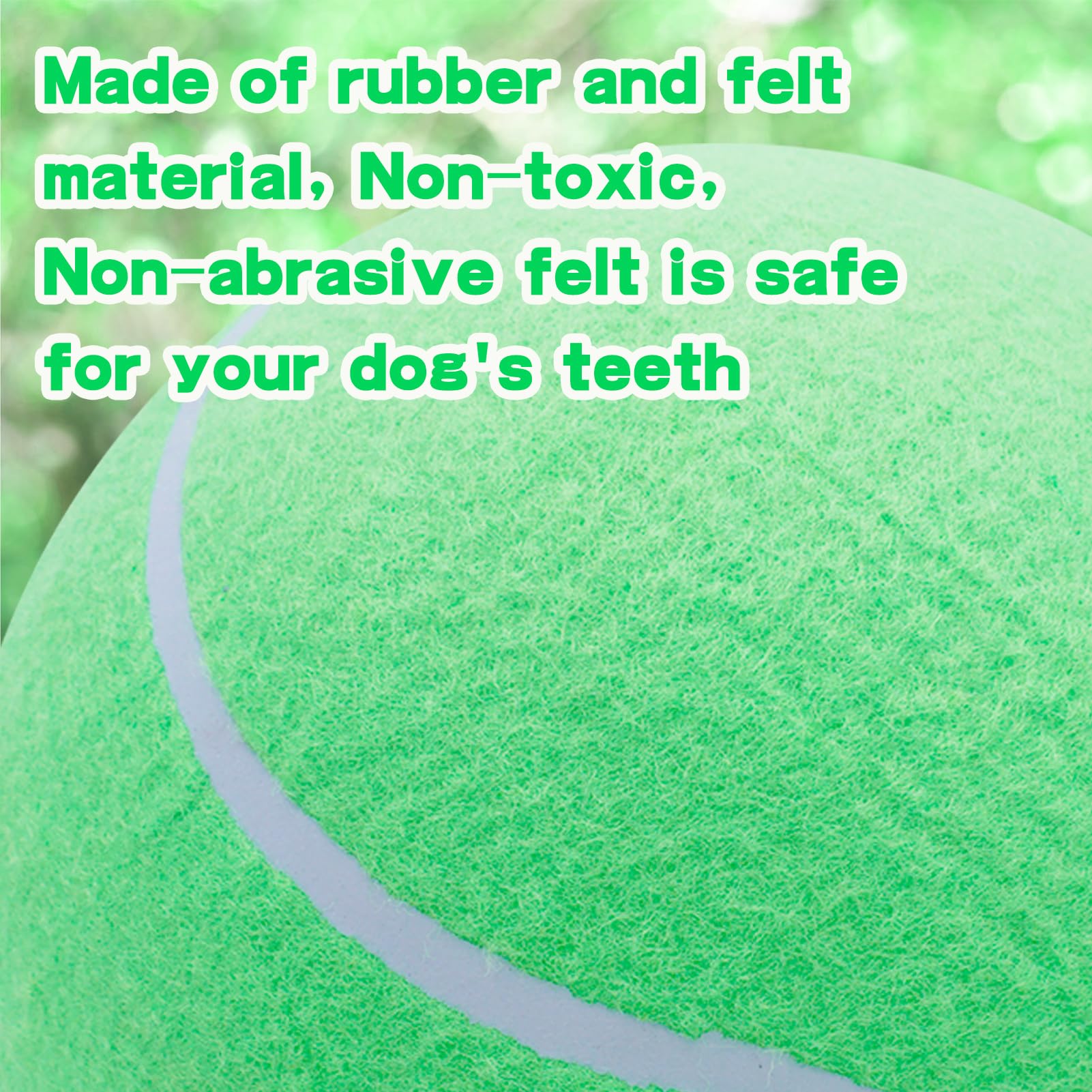 Banfeng Giant 8'' Dog Tennis Ball Big Pet Toys Outdoor Sports Ball Interactive Dog Toy For Small Medium Large Dog(Green)