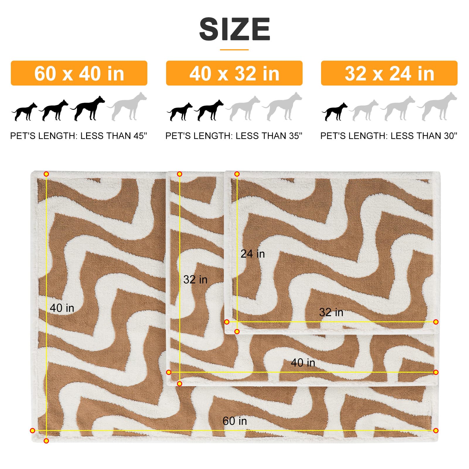 Beautyzoo Waterproof Dog Blankets For Small Dogs Washable- Reversable Dog Blanket For Furniture, Sofa, Couch, Crate, Car- Soft S