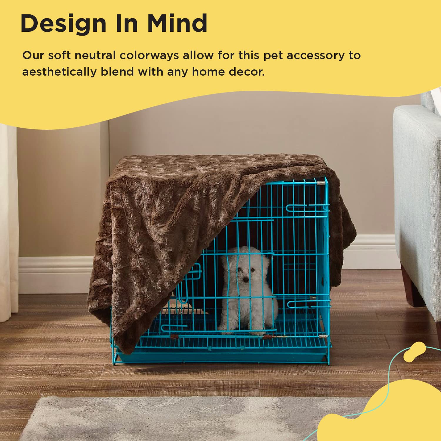 Best Friends By Sheri Calming Cat And Dog Throw Blanket In Lux Fur Car Travel Sofa Cover Floor Crates For Pets Up To 60 Lbs 40'X50' Dark Chocolate