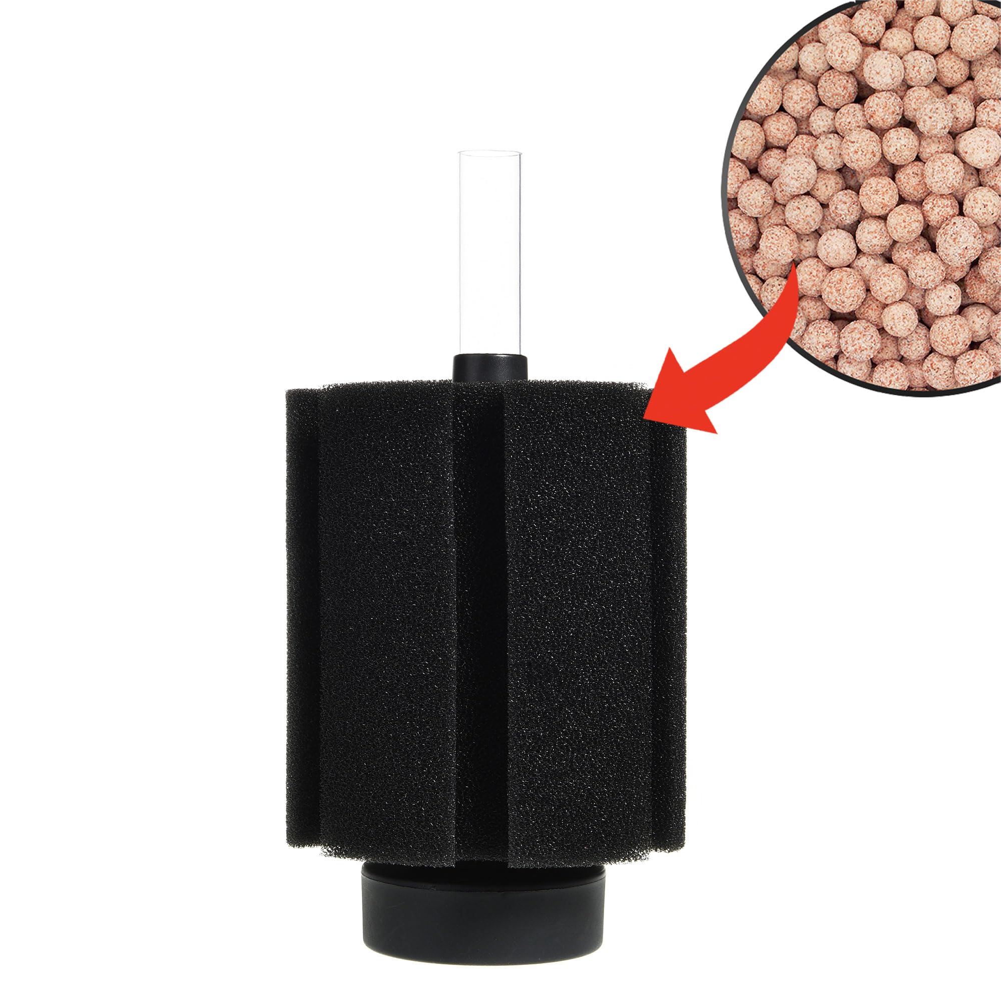 Alegi Aquarium Large Sponge Filter 100 Gallon, 80 Gallon Sponge Filter With Air Stone For Large Fish Tank (1 Pcs)
