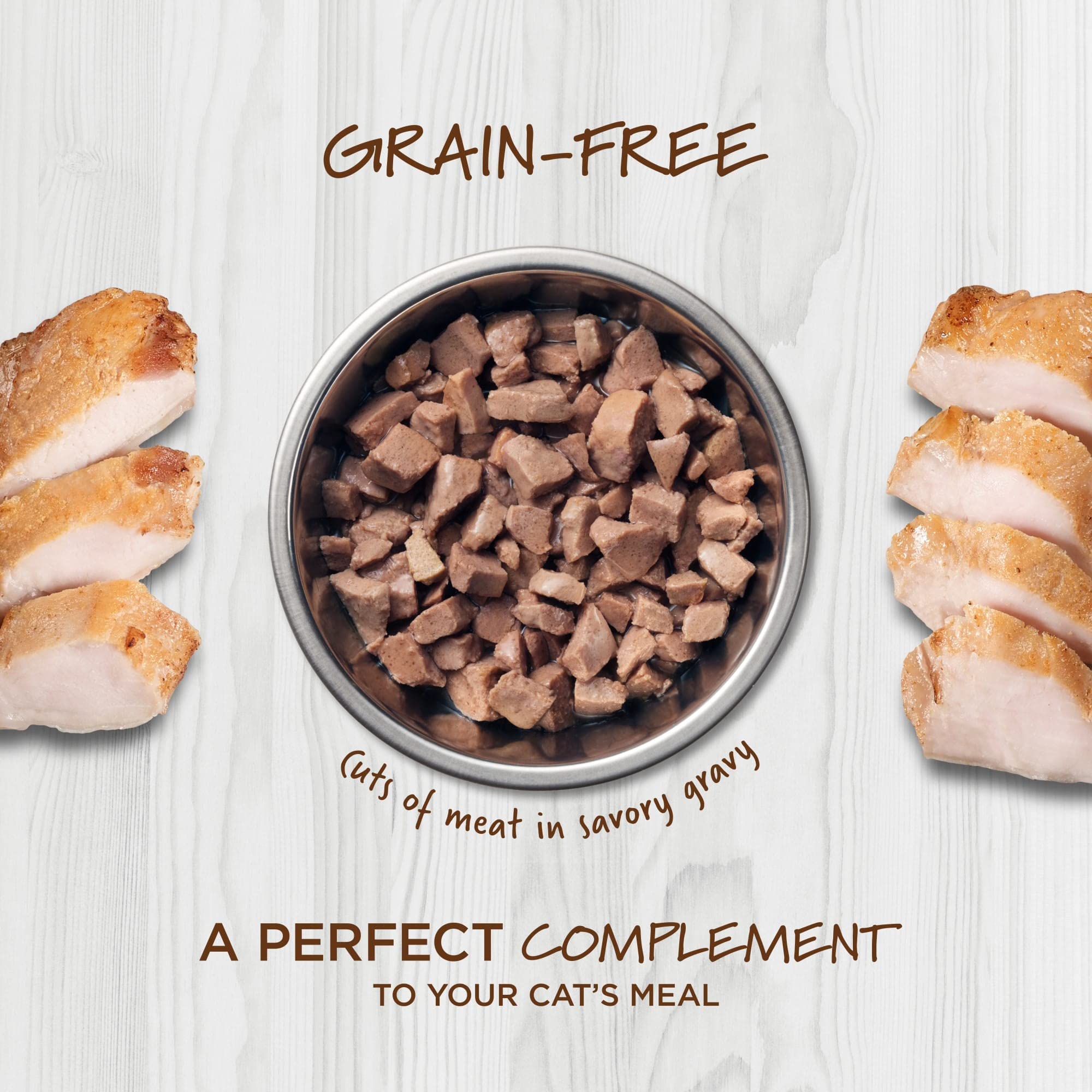Instinct Healthy Cravings Grain Free Real Rabbit Recipe Natural Wet Cat Food Topper, 3 Ounce (Pack of 24)