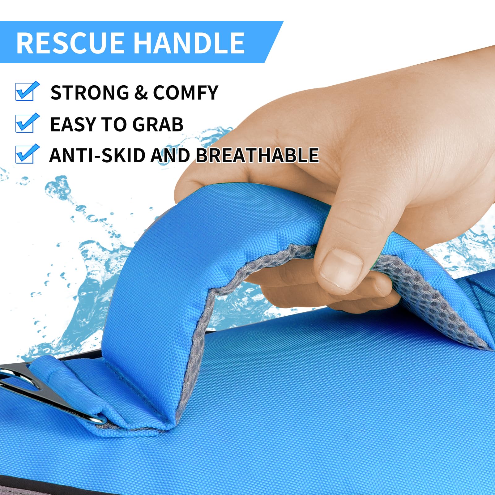 Doglay Dog Life Jacket, Swimming Safety Vest With Rescue Handles And Reflective Stripes, High Visibility For Boating, Heavy Duty