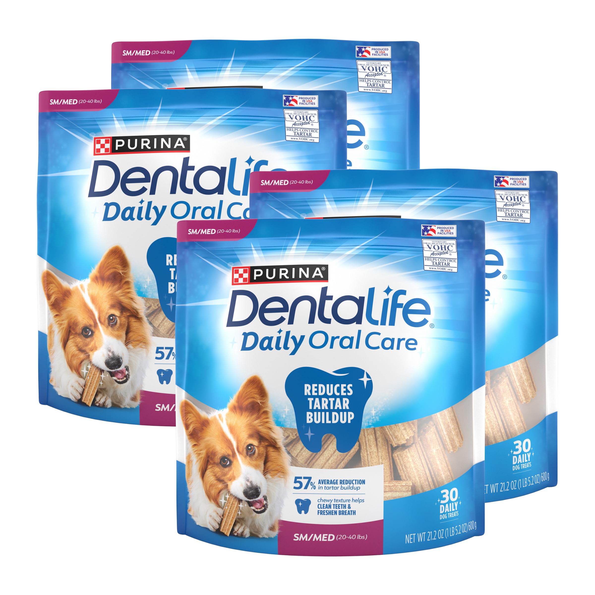 Purina DentaLife Daily Oral Care Dog Dental Chews for Small and Medium Breed Dogs - 120 ct.