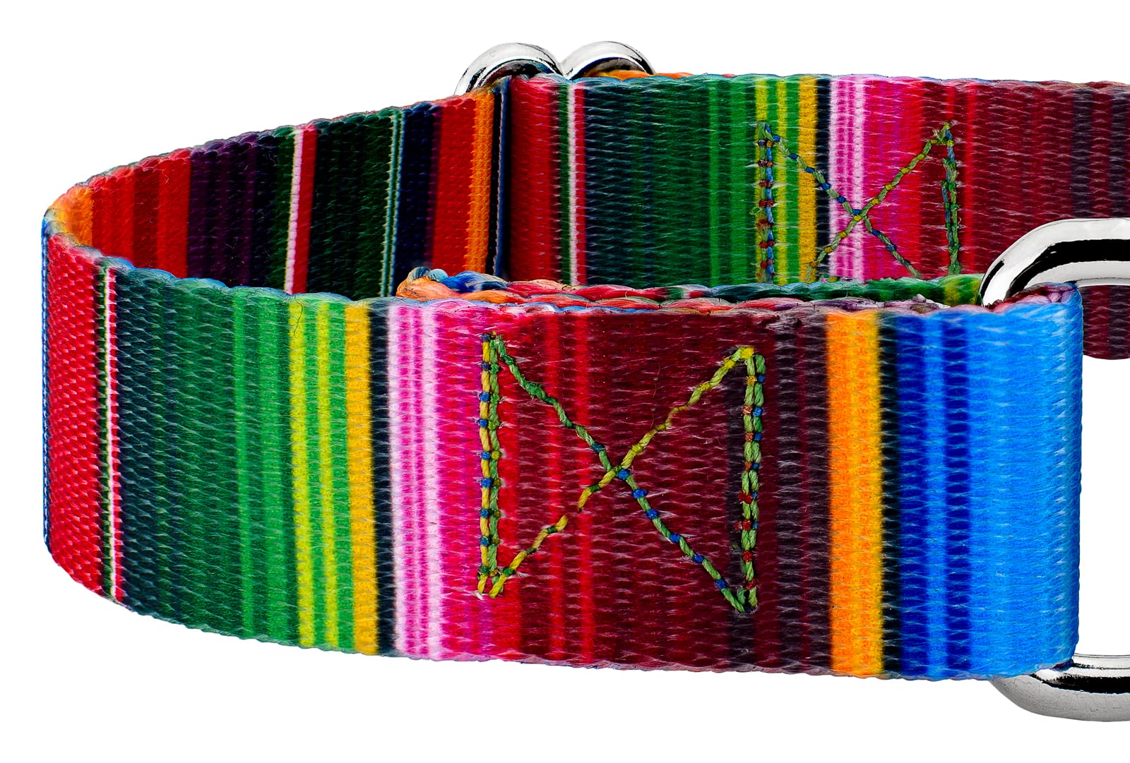 Country Brook Petz - Serape Martingale Dog Collar - Country And Western Collection Featuring Rustic Designs (5/8 Inch, Small)