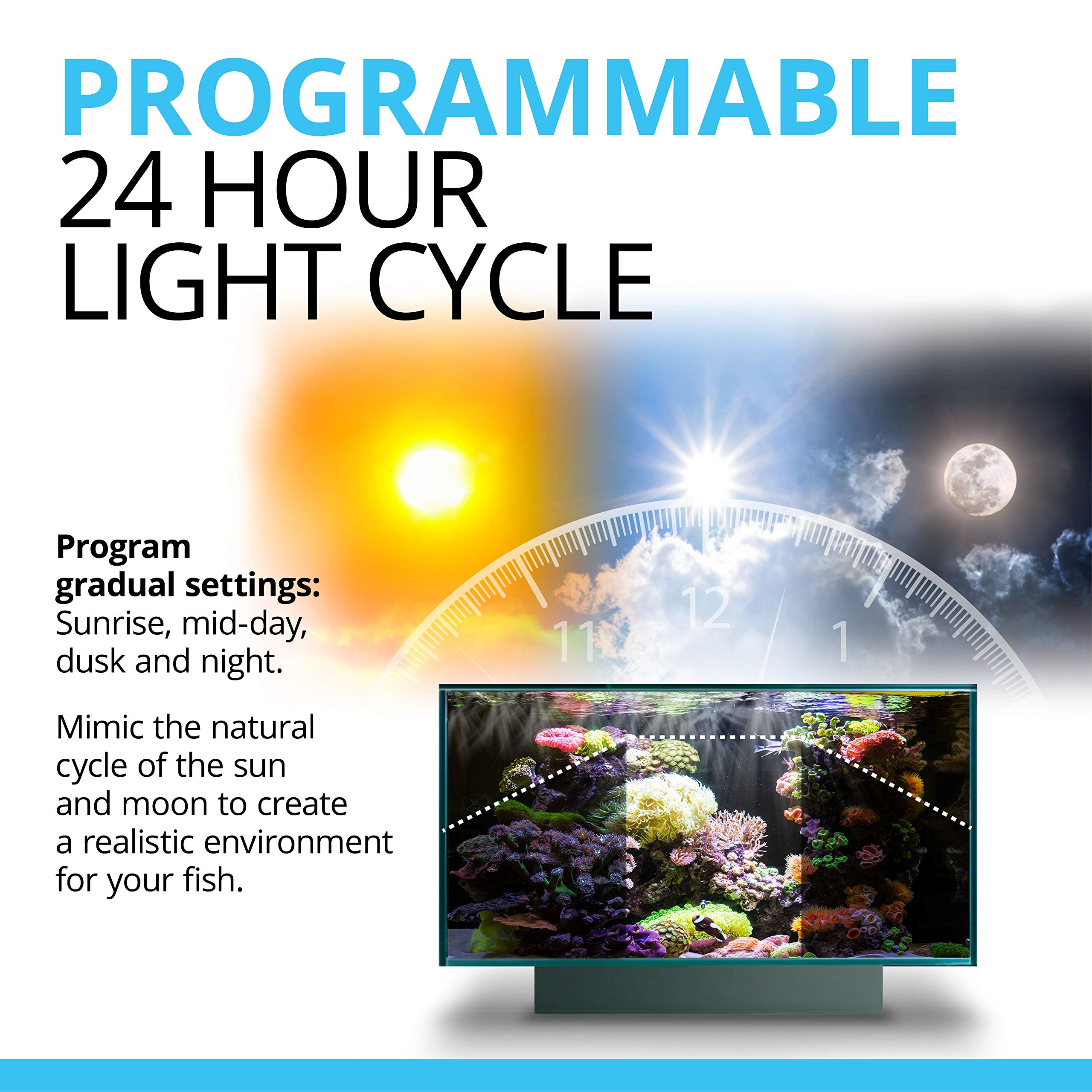 Fluval Sea Marine 3.0 LED Aquarium Lighting for Coral Growth, 32 Watts, 24-34 Inches