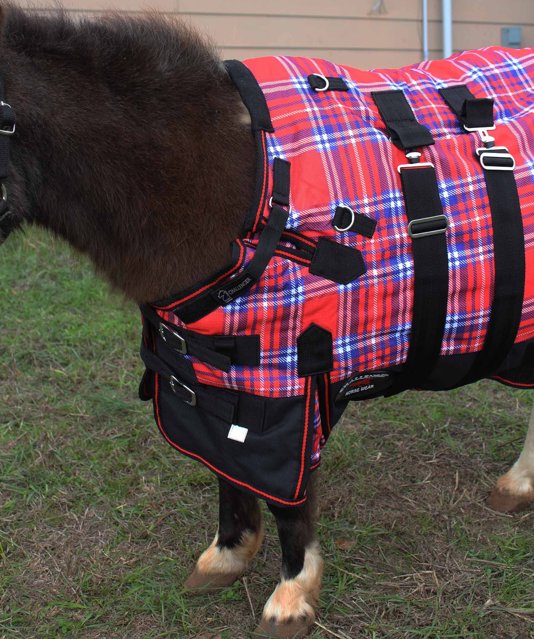 Challenger 42' 1200D Miniature Weanling Donkey Pony Horse Foal Winter Blanket Red 51972B