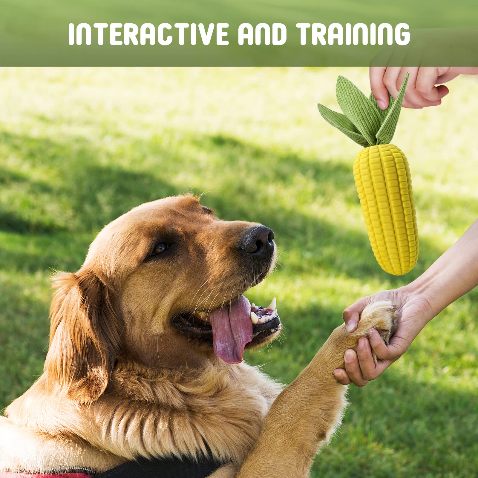 Vekung Dog Toys For Aggressive Chewers, Indestructible Tough Dog Toys For Large Dogs, Squeaky Dog Toys To Keep Them Busy, Interactive Dog Chew Toys For Small Medium Large Breed Dogs