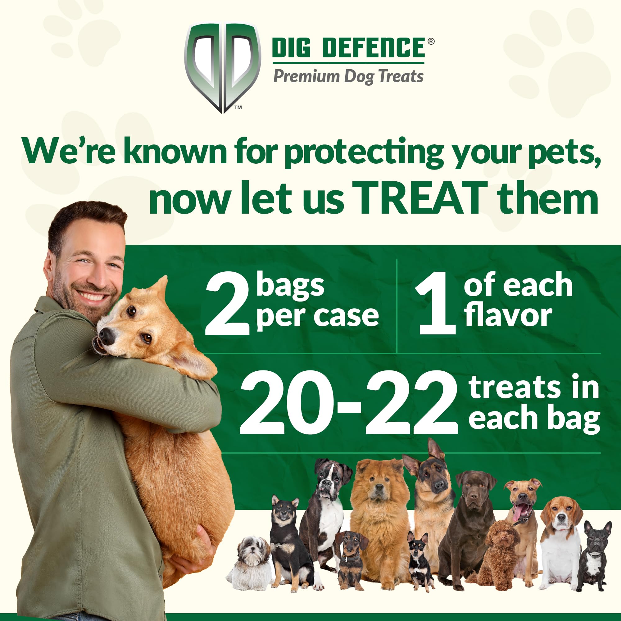 Dig Defence Premium Dog Treats - Pumpkin/Green Pea and Sweet Potato/Apples, Natural Ingredients, Baked Gourmet Snacks for Small