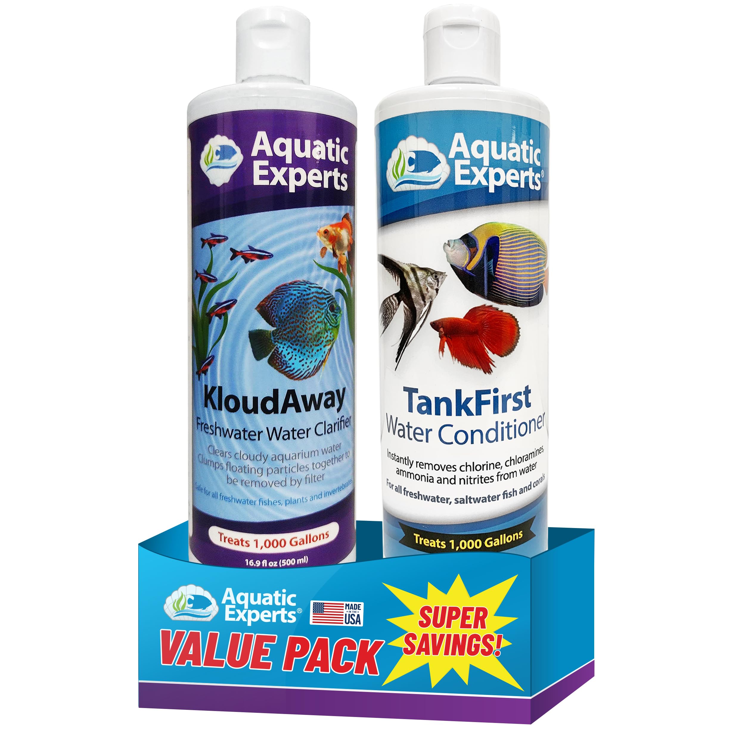 TankFirst Complete Aquarium Water Conditioner - Fish Water Conditioner, Instantly Removes Chlorine, Chloramines, and detoxifies 
