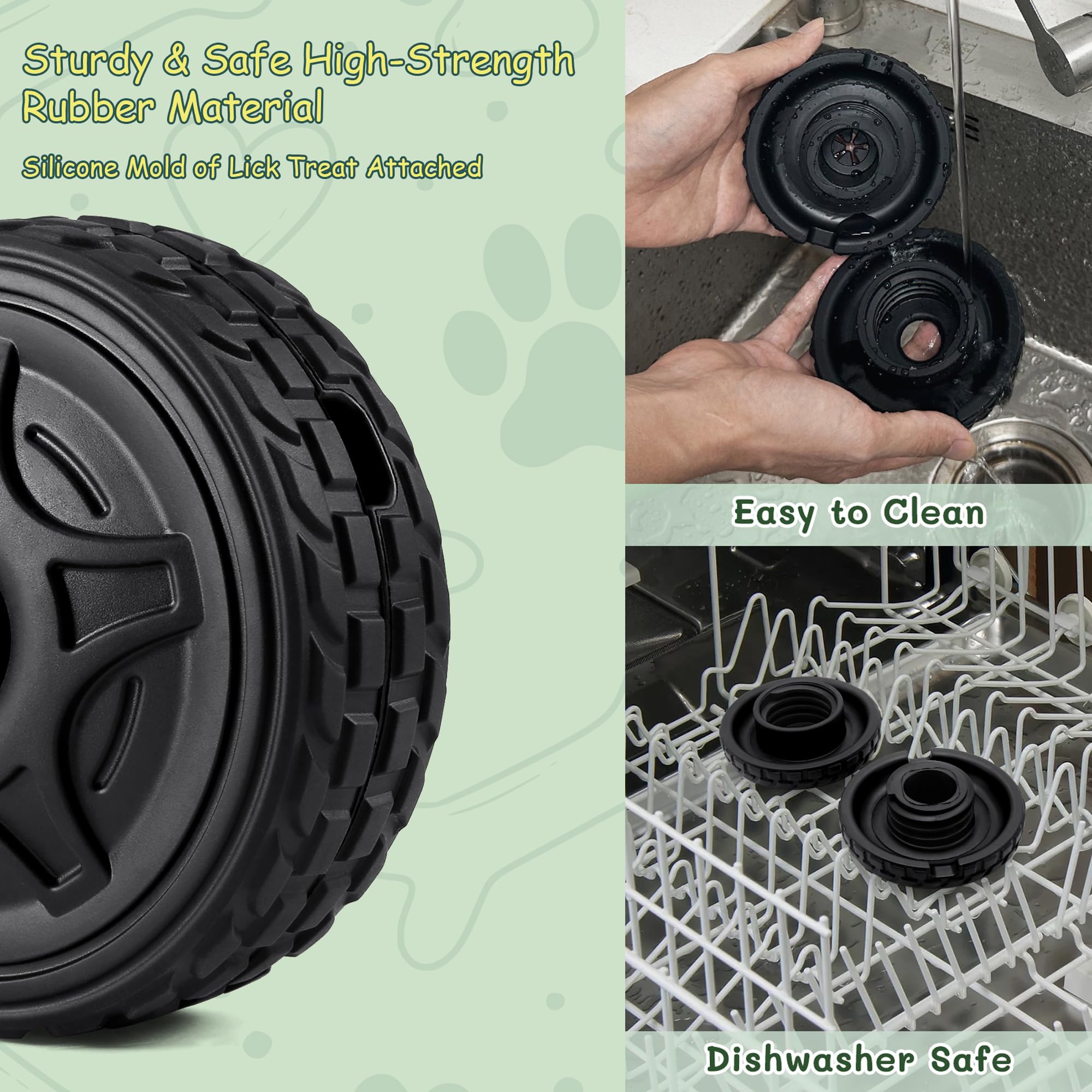 Petfroh 3-In-1 Dog Treat Toy For Aggressive Chewer, Natural Rubber Dog Puzzle, Bully Stick Holder, Frozen Treat Dispensing Toy F