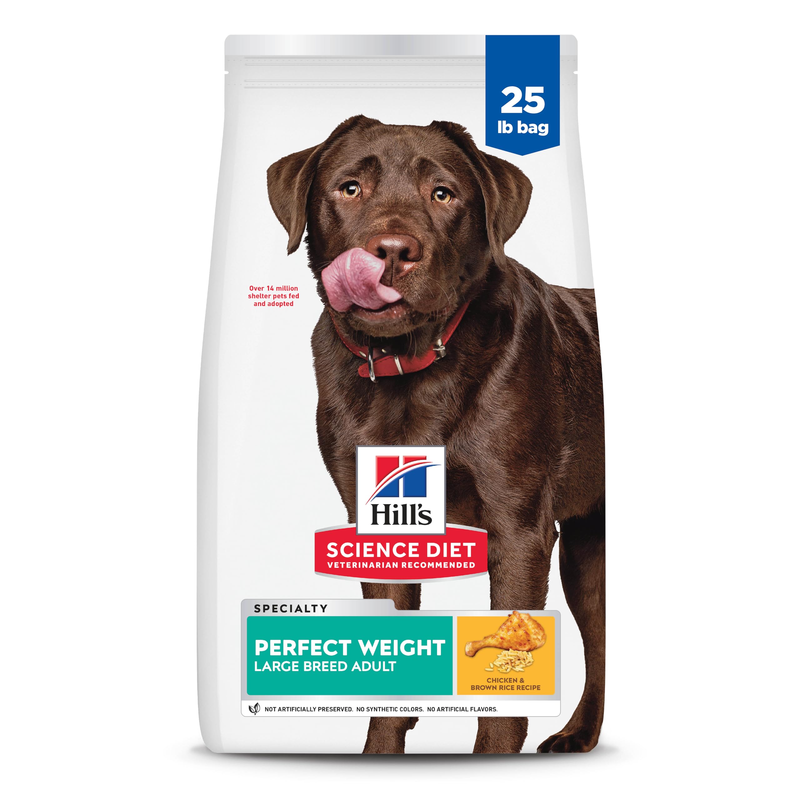 Hills Science Diet Perfect Weight Large Breed Adult Dry Dog Food 1-5, Quality Protein for Weight Management Support, Chicken Re