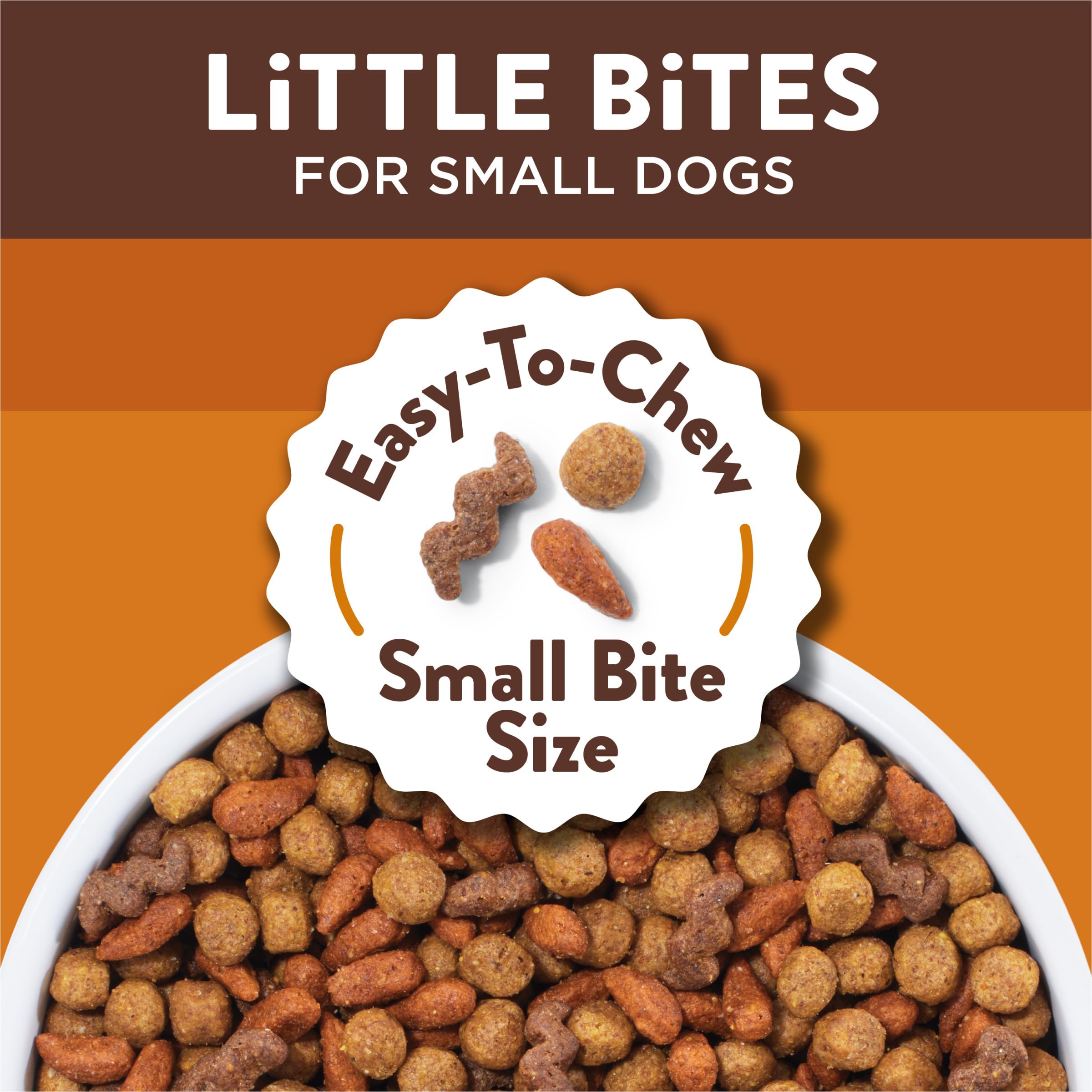 Purina Dog Chow Little Bites With Real Chicken And Beef Small Breed Dry Dog Food - (Pack of 4) 4 lb. Bags